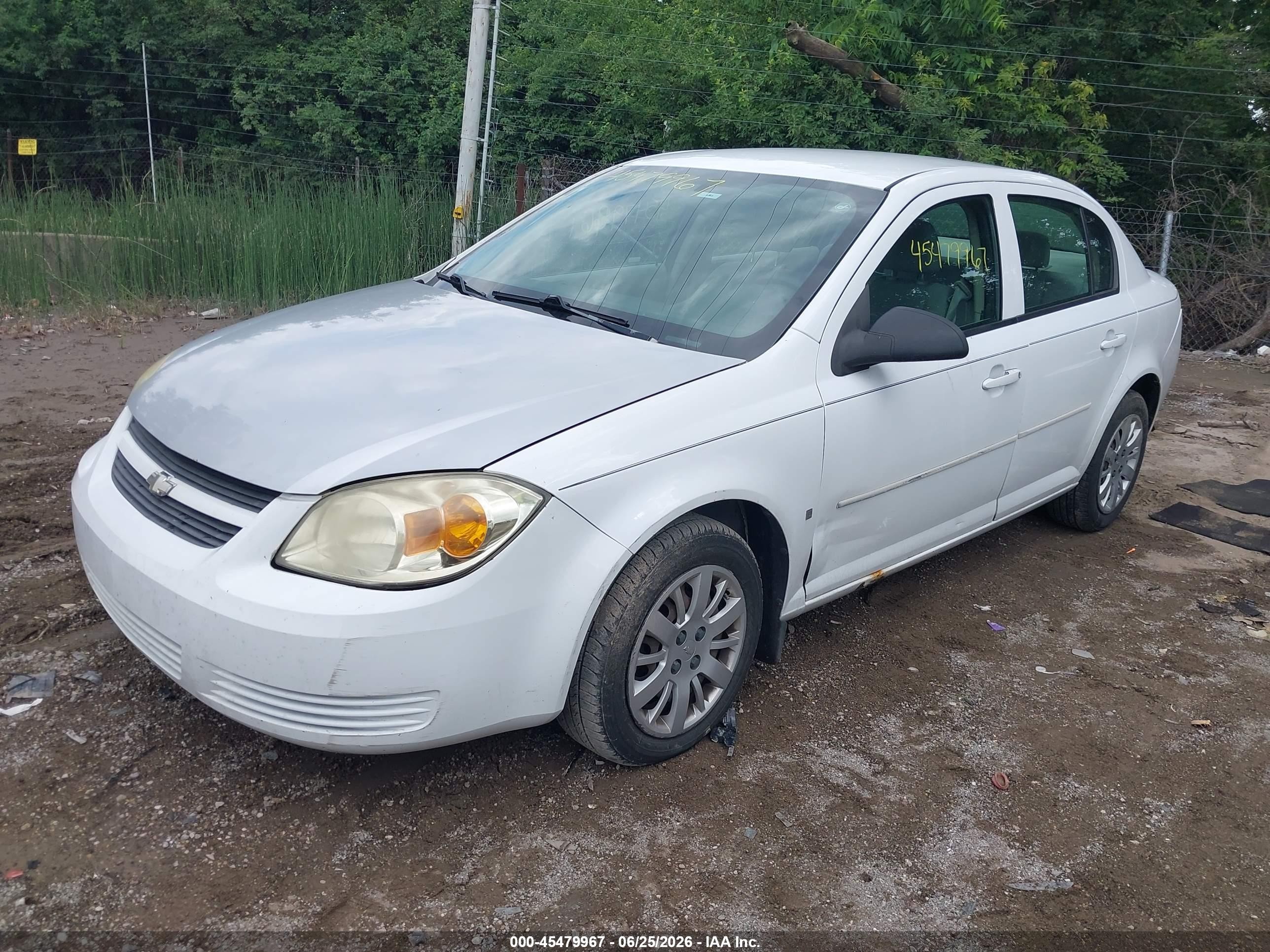 2009 Chevrolet Cobalt Ls White vin: 1G1AS58H197205720