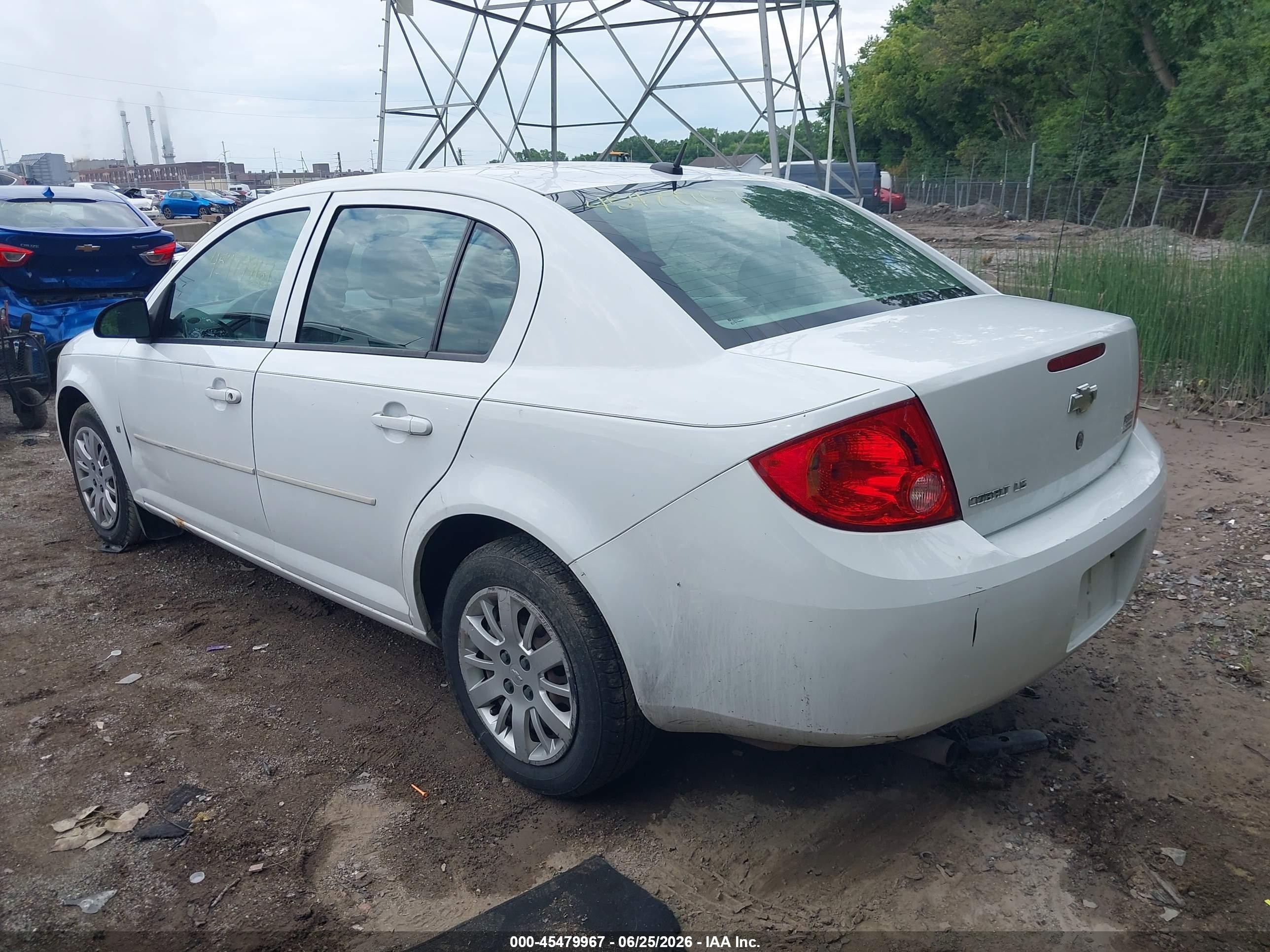 2009 Chevrolet Cobalt Ls White vin: 1G1AS58H197205720