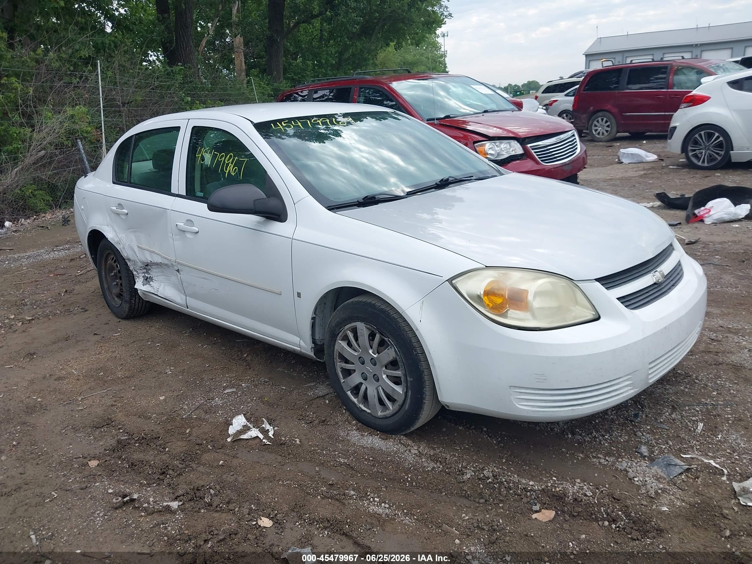 2009 Chevrolet Cobalt Ls White vin: 1G1AS58H197205720