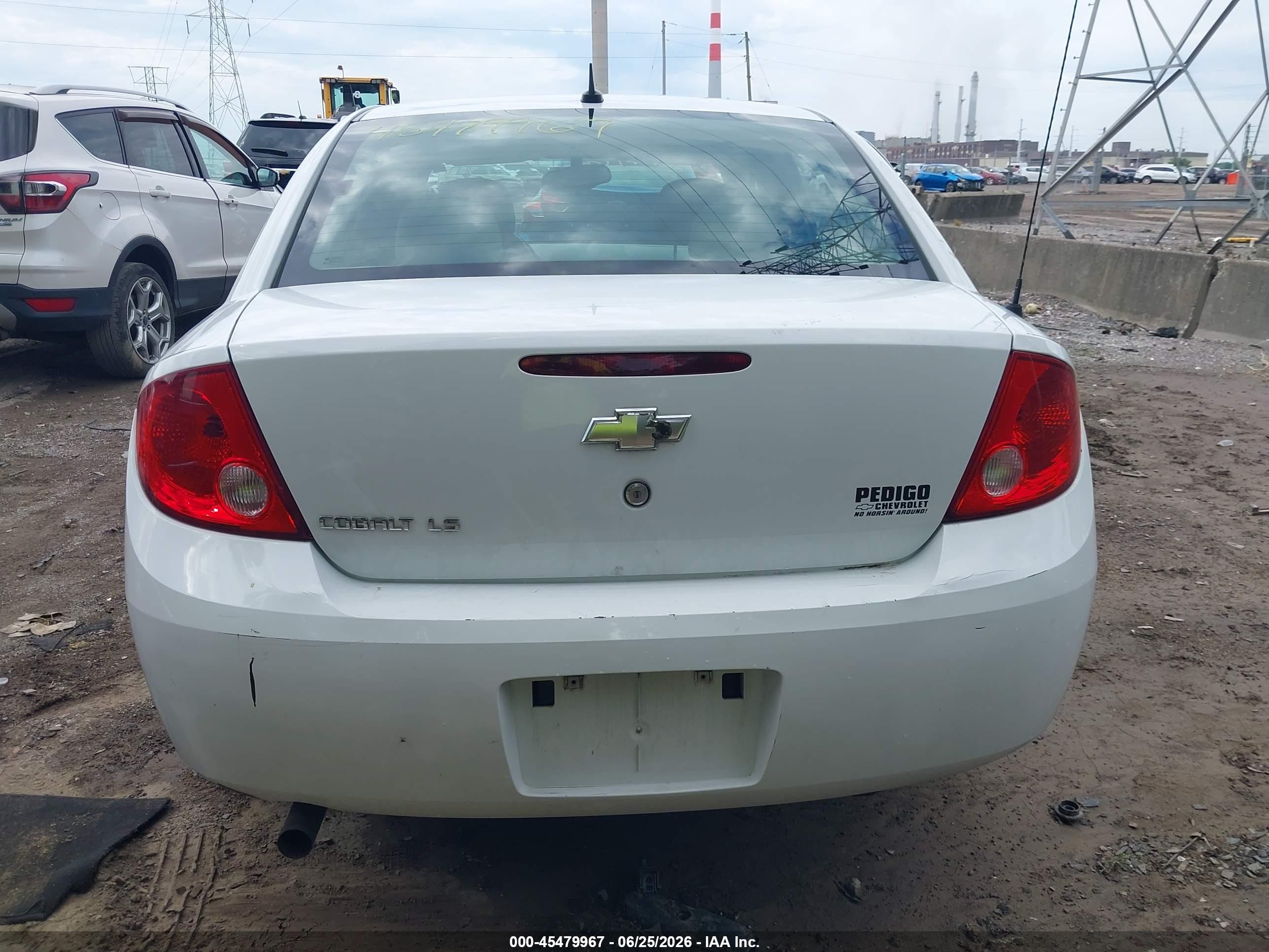 2009 Chevrolet Cobalt Ls White vin: 1G1AS58H197205720