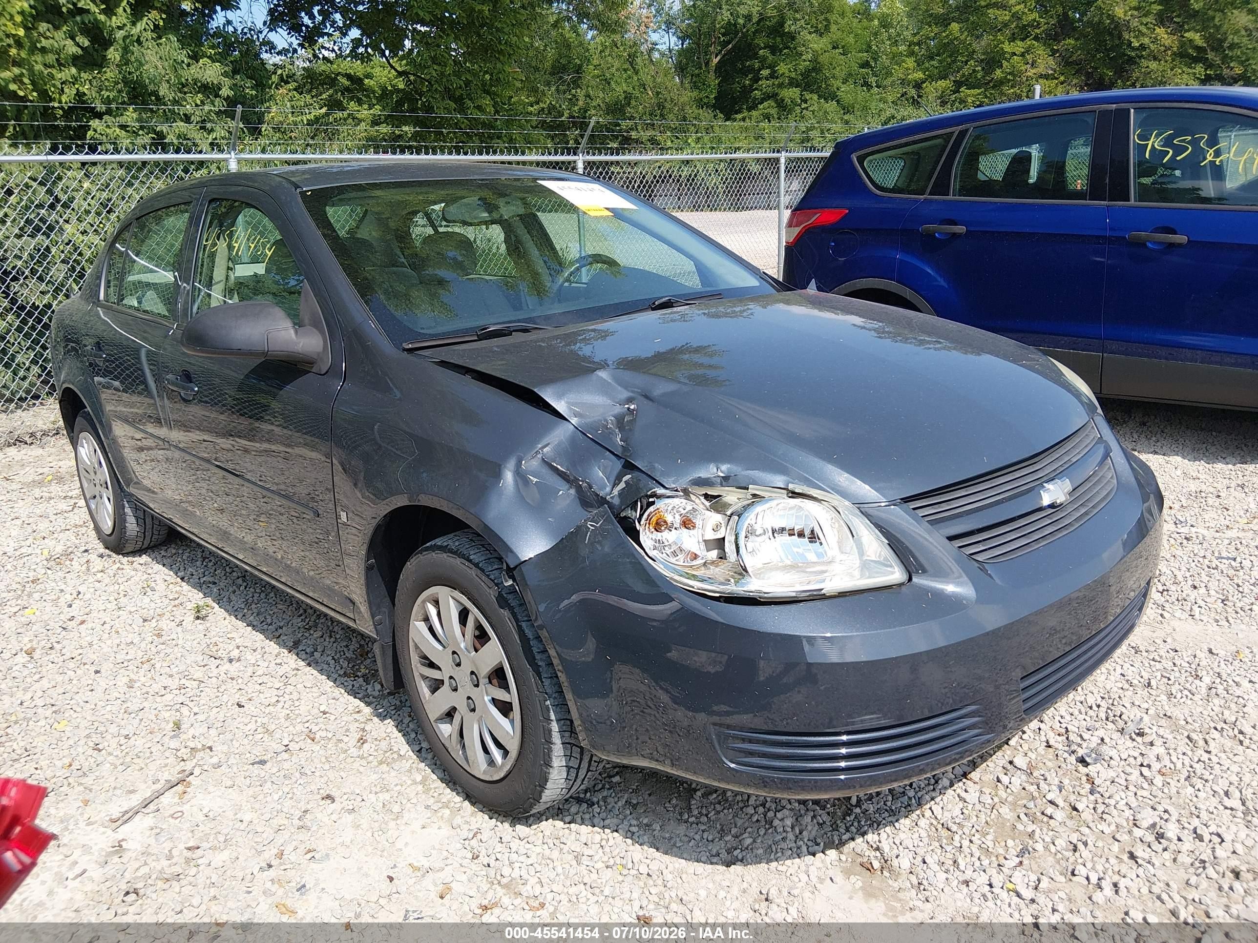 2009 Chevrolet Cobalt Ls Blue vin: 1G1AS58H297130638