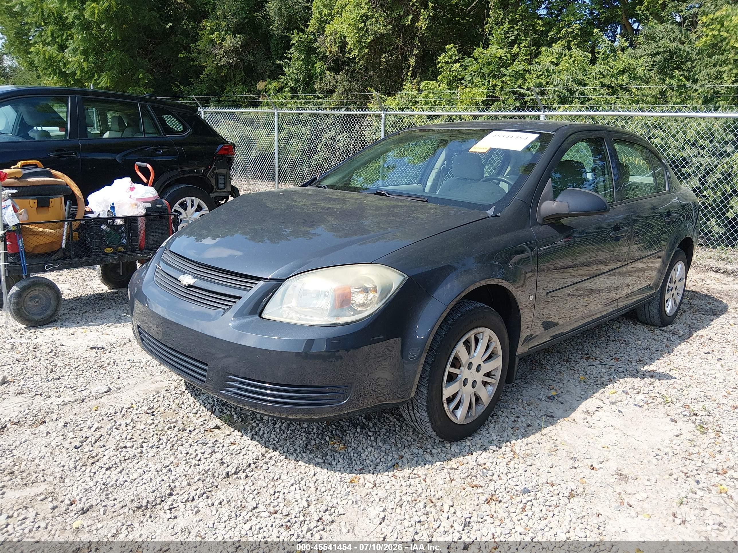 2009 Chevrolet Cobalt Ls Blue vin: 1G1AS58H297130638