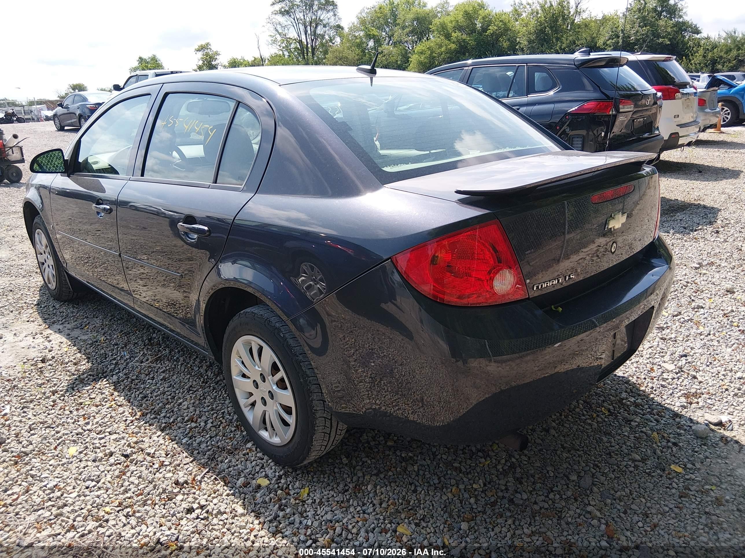 2009 Chevrolet Cobalt Ls Blue vin: 1G1AS58H297130638