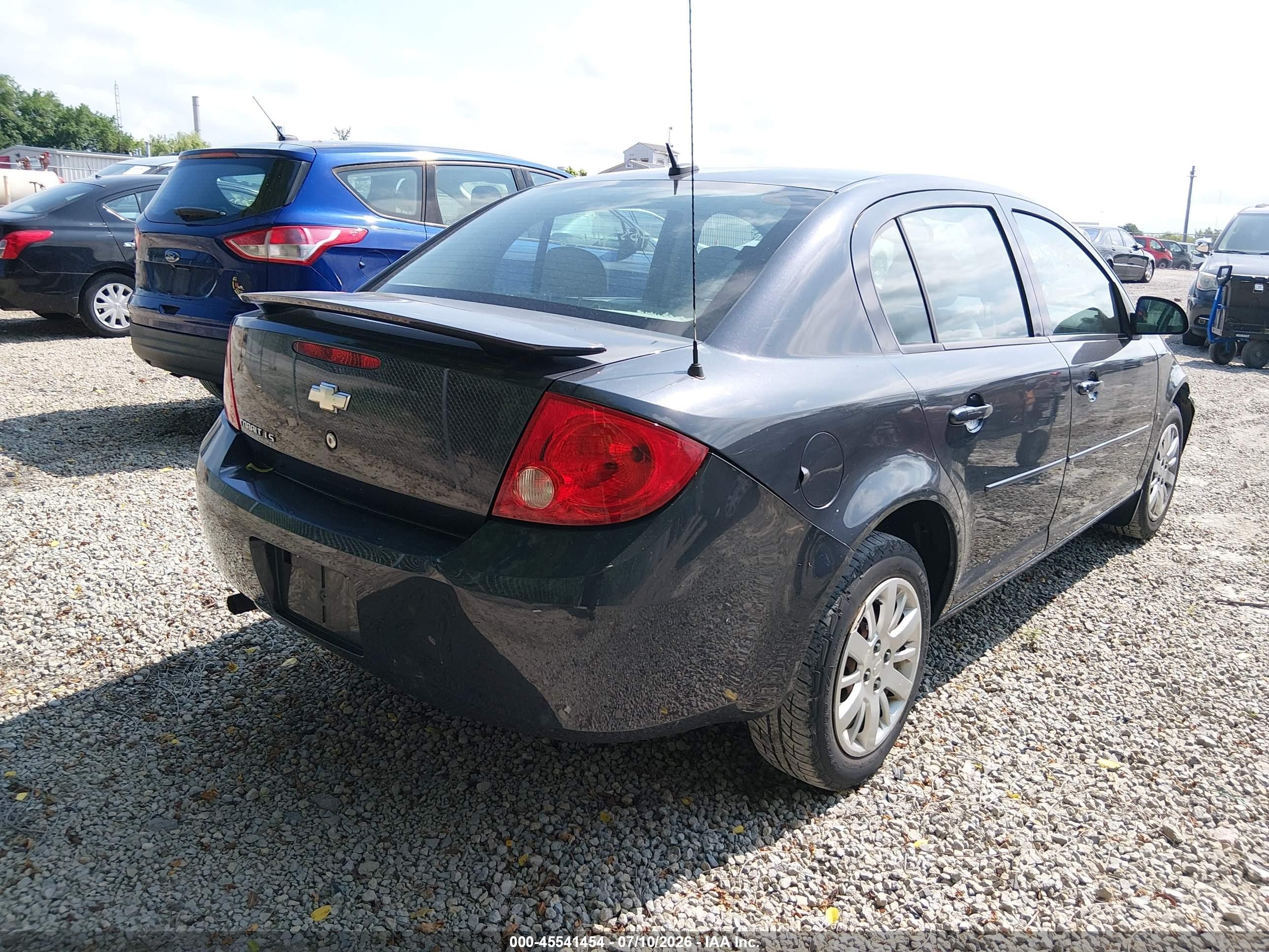 2009 Chevrolet Cobalt Ls Blue vin: 1G1AS58H297130638