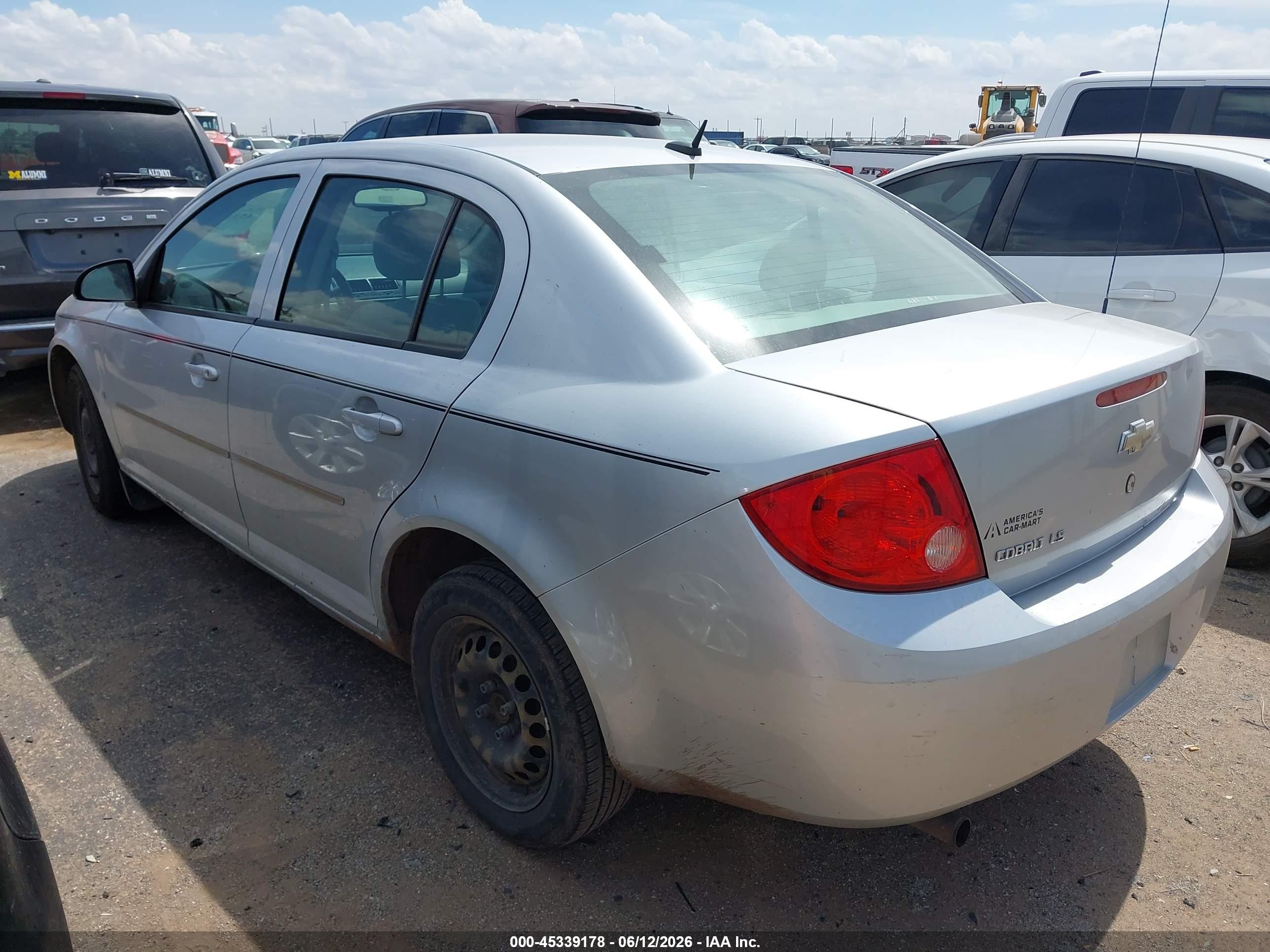 2009 Chevrolet Cobalt Ls Silver vin: 1G1AS58H297172887