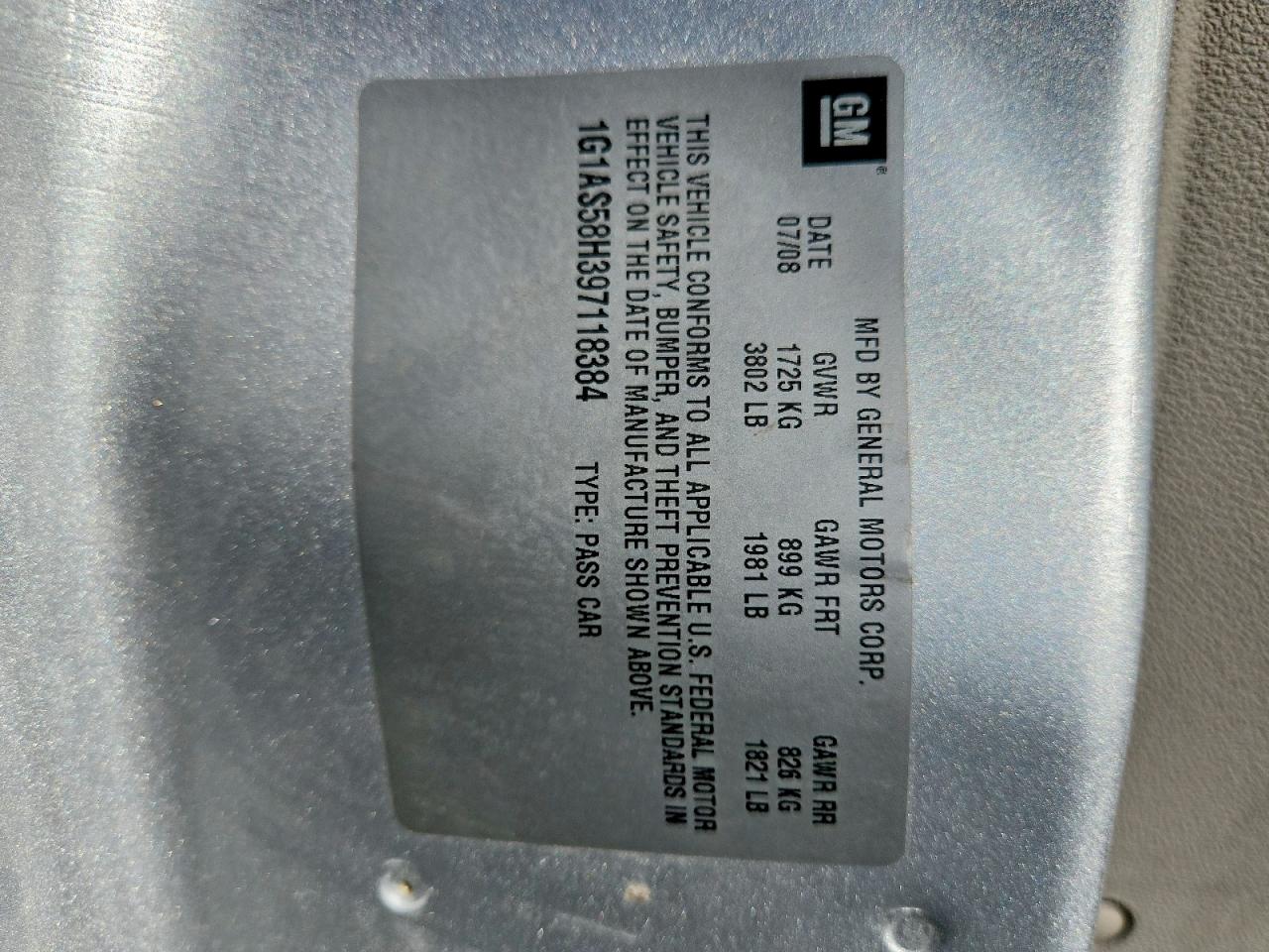 2009 Chevrolet Cobalt Ls Silver vin: 1G1AS58H397118384