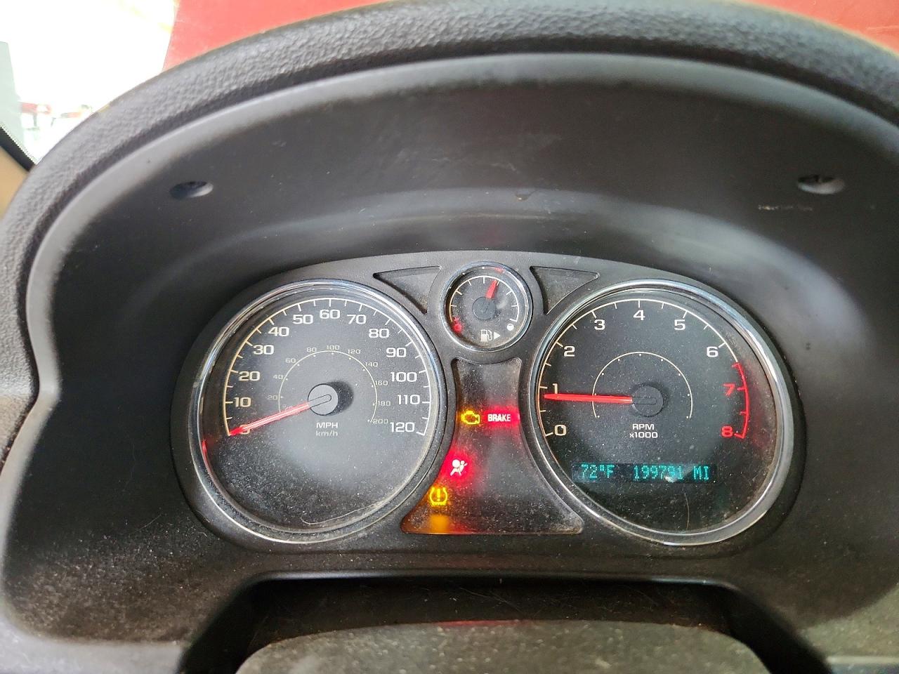 2009 Chevrolet Cobalt Ls Red vin: 1G1AS58H397196910
