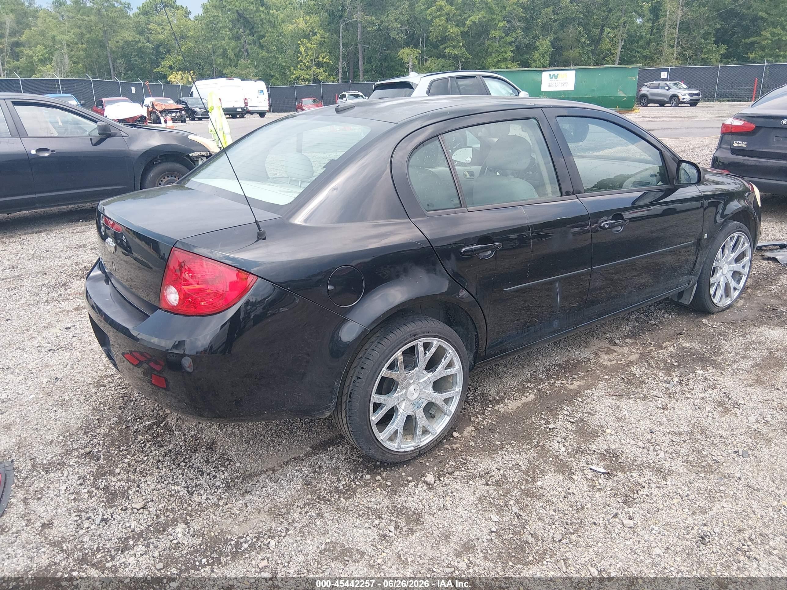2009 Chevrolet Cobalt Ls Черный vin: 1G1AS58H397276109