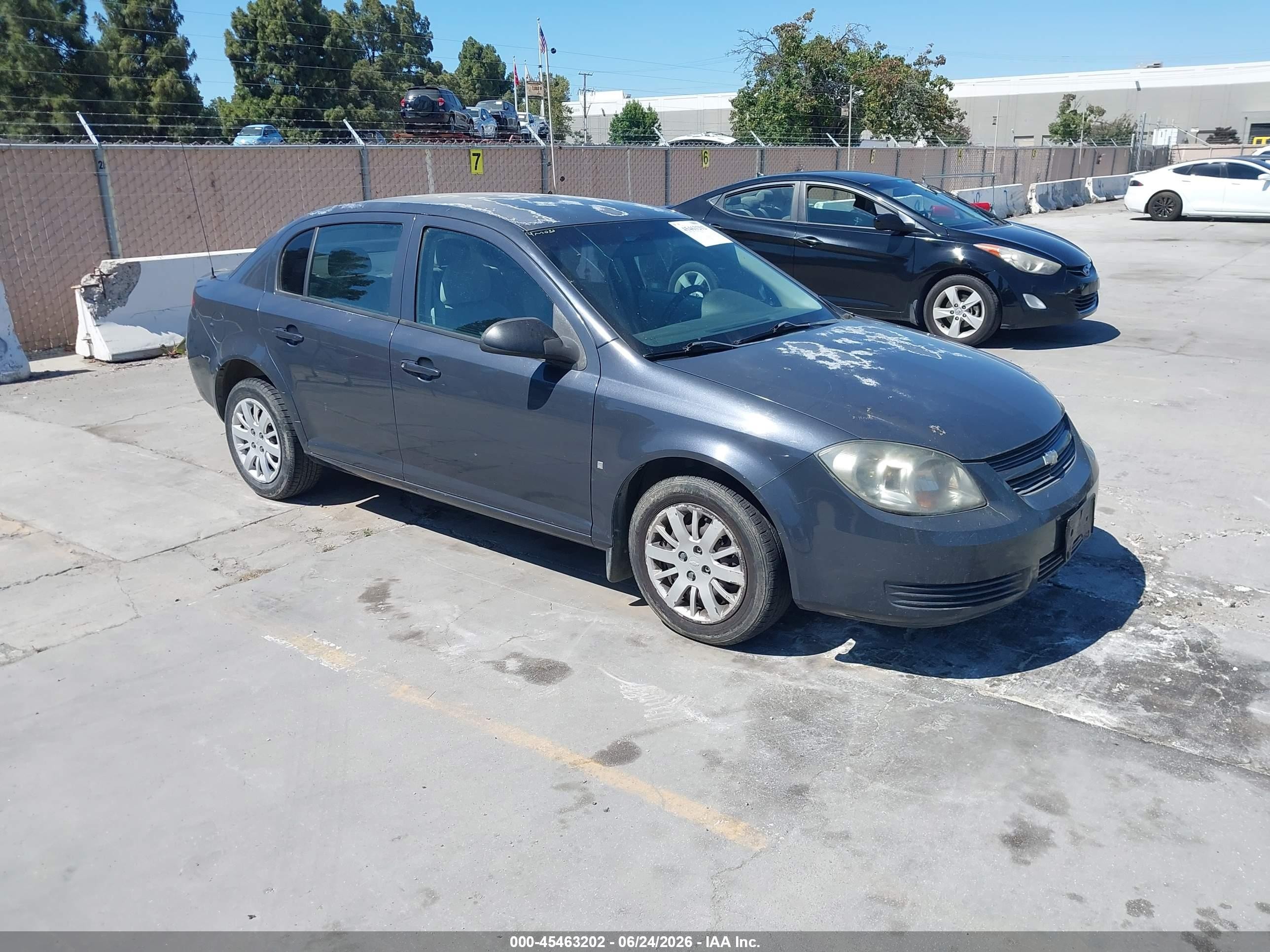 2009 Chevrolet Cobalt Ls Blue vin: 1G1AS58H497158957