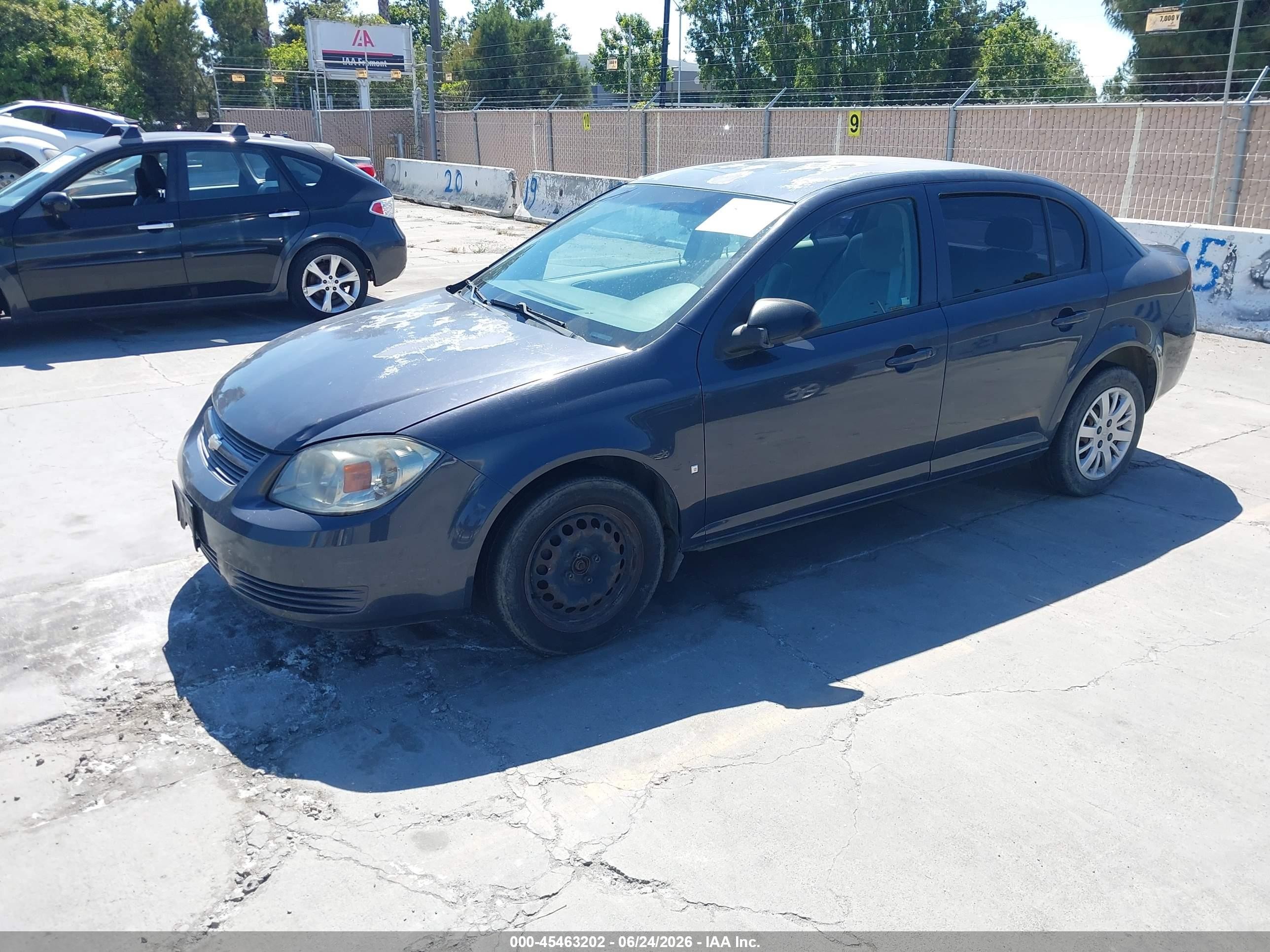 2009 Chevrolet Cobalt Ls Blue vin: 1G1AS58H497158957
