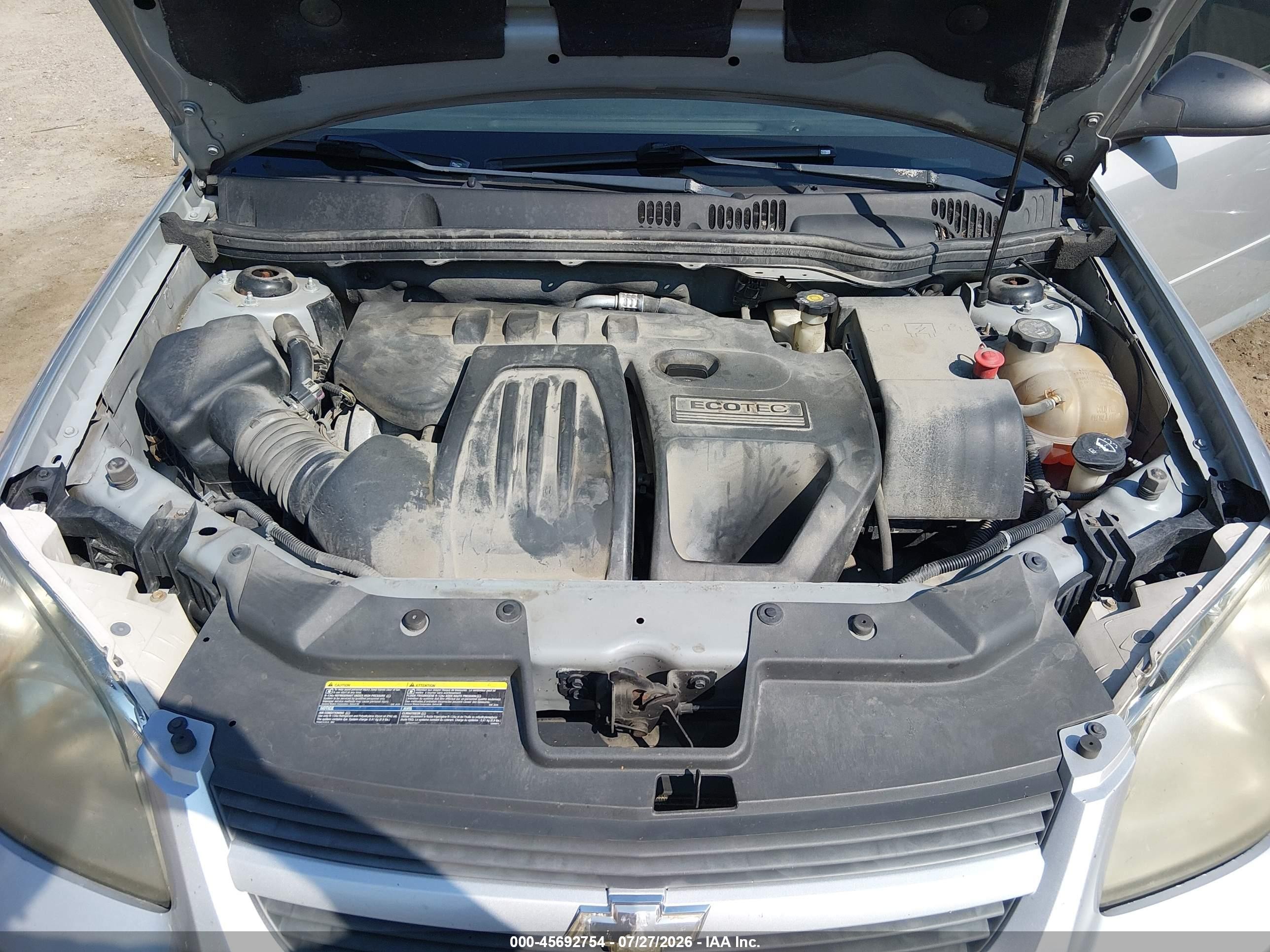 2009 Chevrolet Cobalt Ls Silver vin: 1G1AS58H497278564