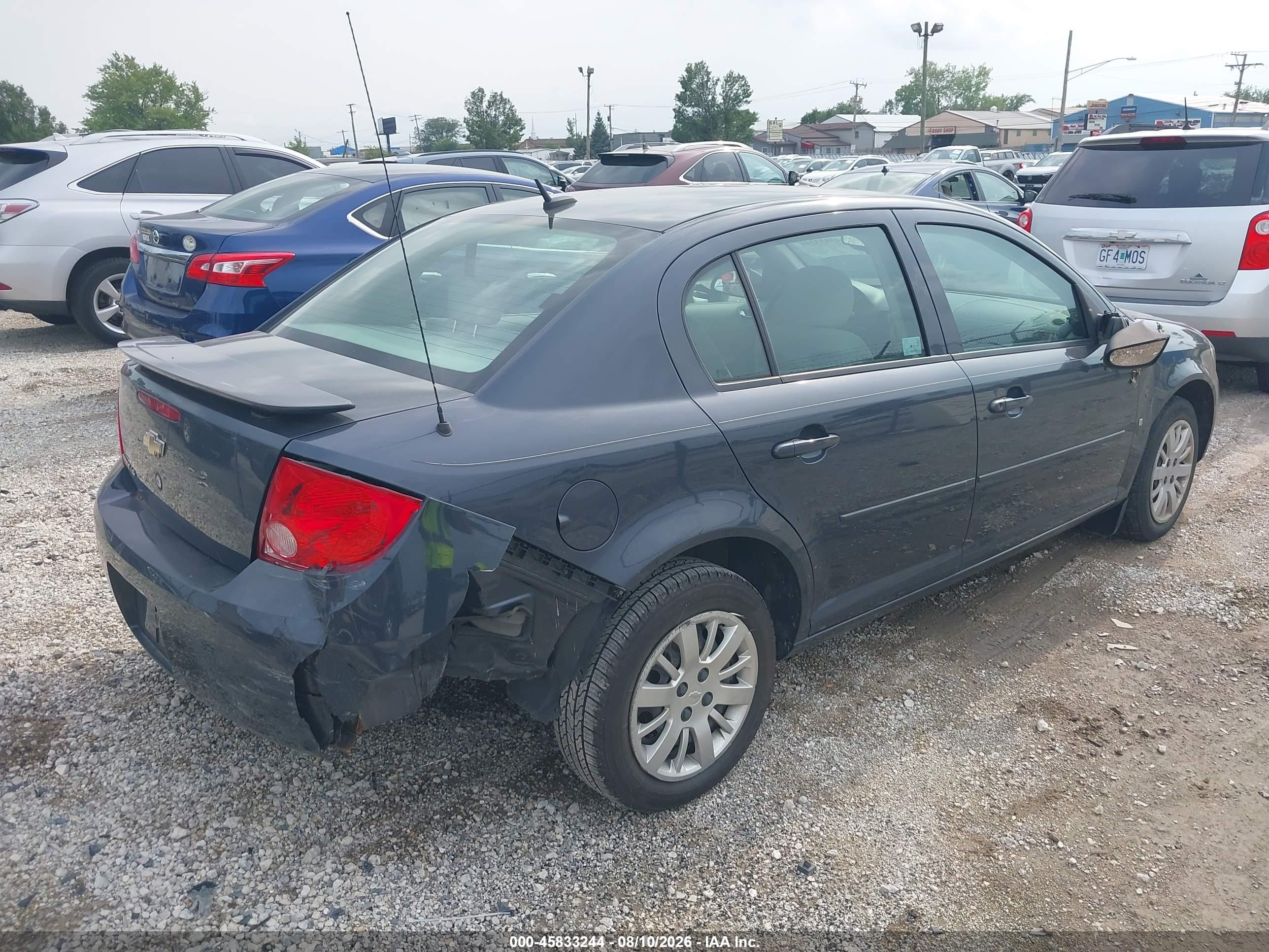 2009 Chevrolet Cobalt Ls Серый vin: 1G1AS58H597229101