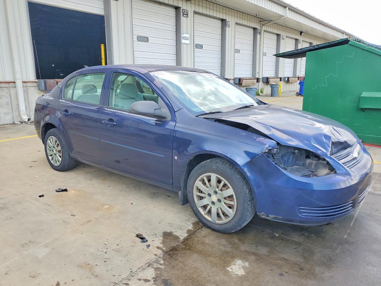 2009 Chevrolet Cobalt Ls Blue vin: 1G1AS58H697124583