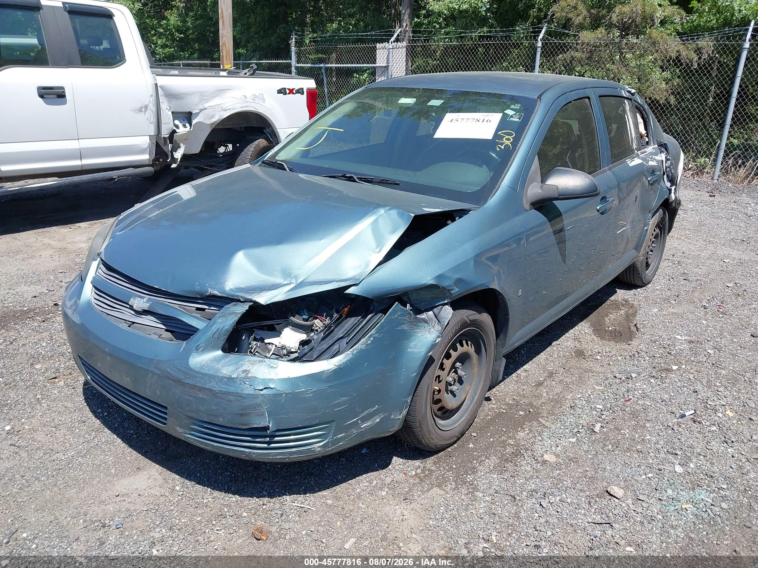 2009 Chevrolet Cobalt Ls Blue vin: 1G1AS58H697157521