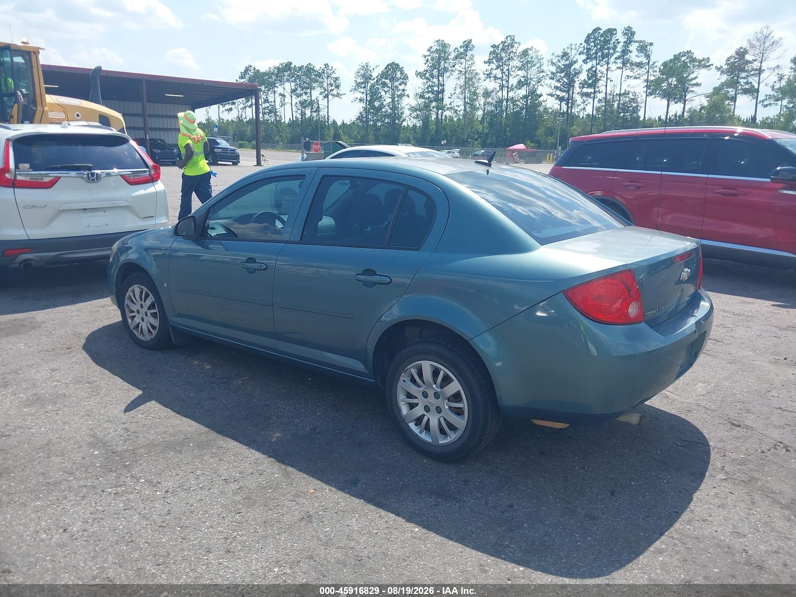 2009 Chevrolet Cobalt Ls Green vin: 1G1AS58H697180880