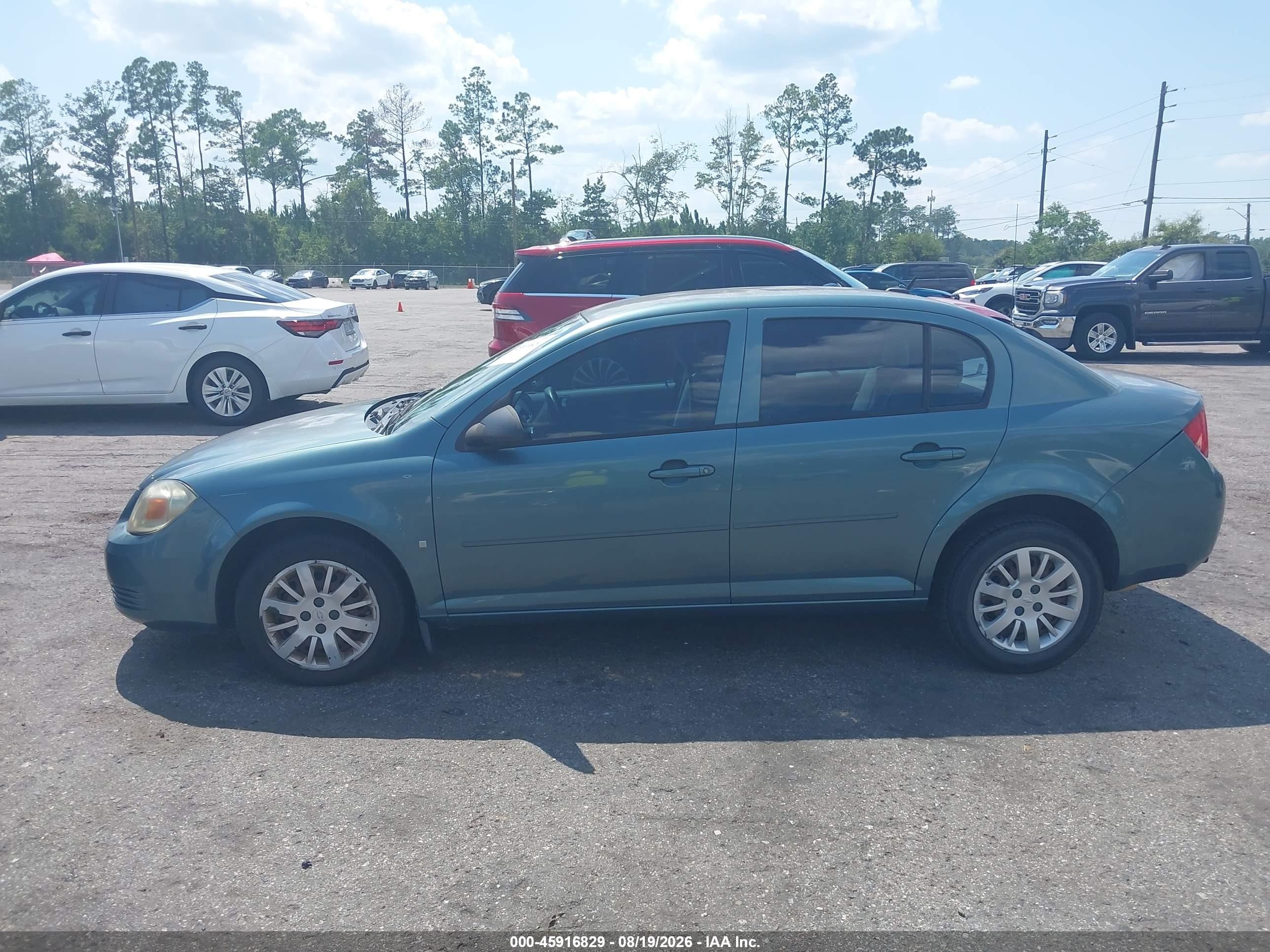2009 Chevrolet Cobalt Ls Green vin: 1G1AS58H697180880