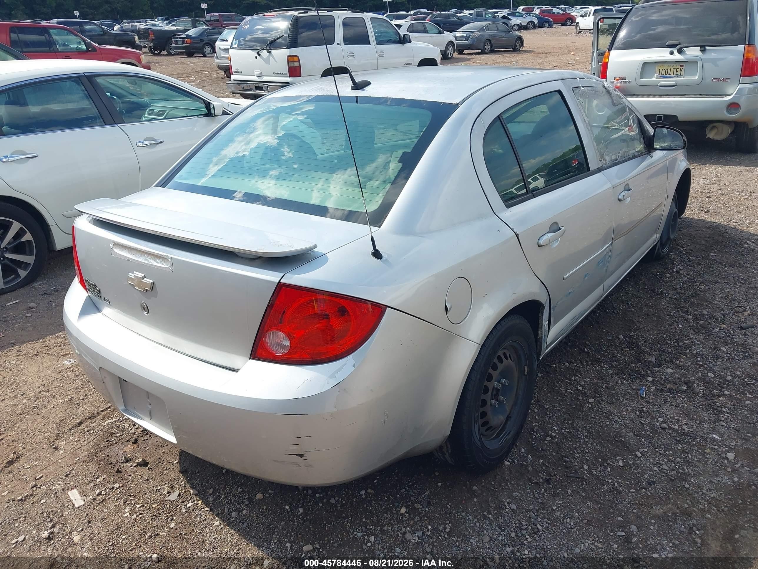 2009 Chevrolet Cobalt Ls Silver vin: 1G1AS58H697205132