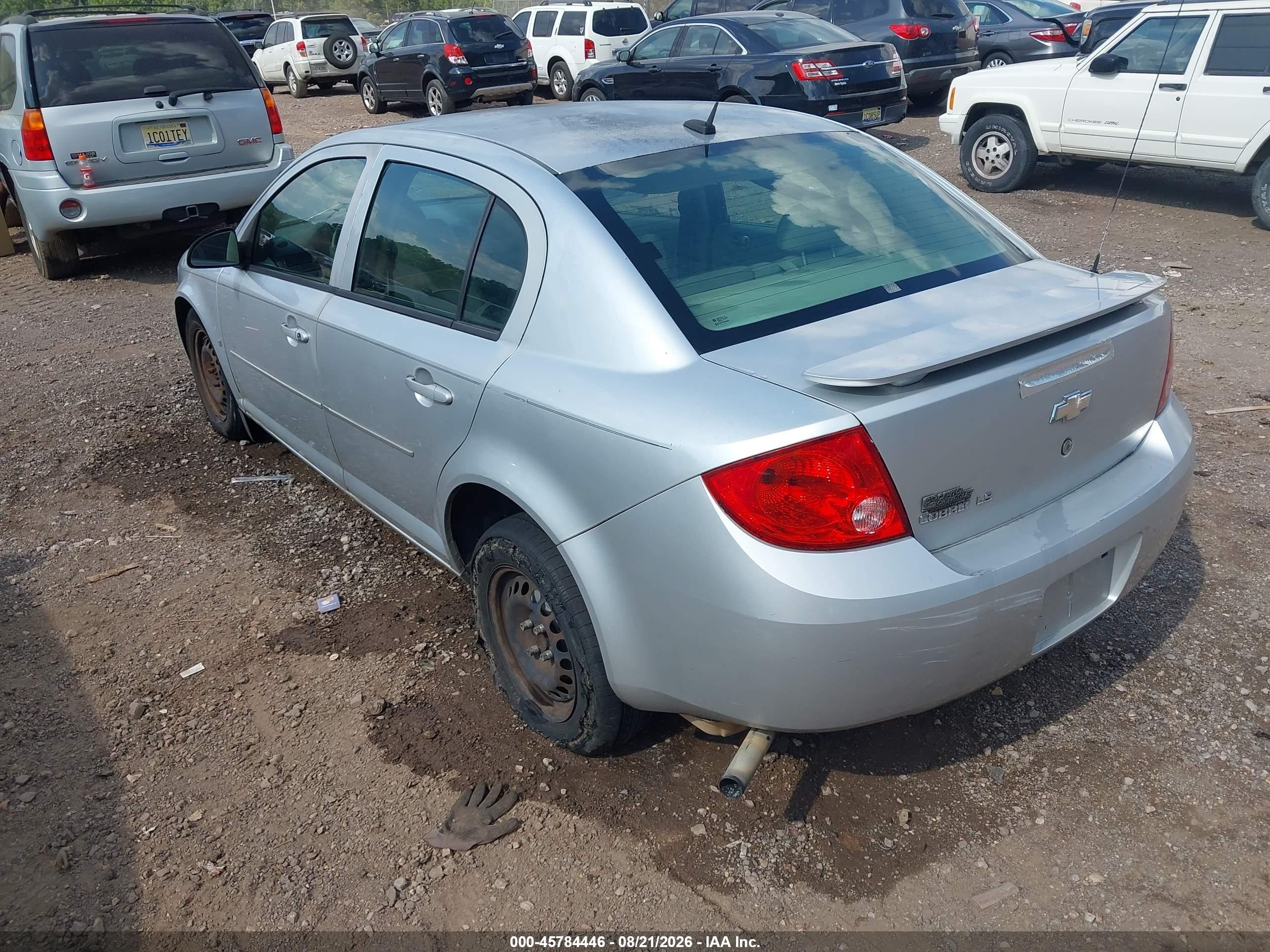 2009 Chevrolet Cobalt Ls Silver vin: 1G1AS58H697205132