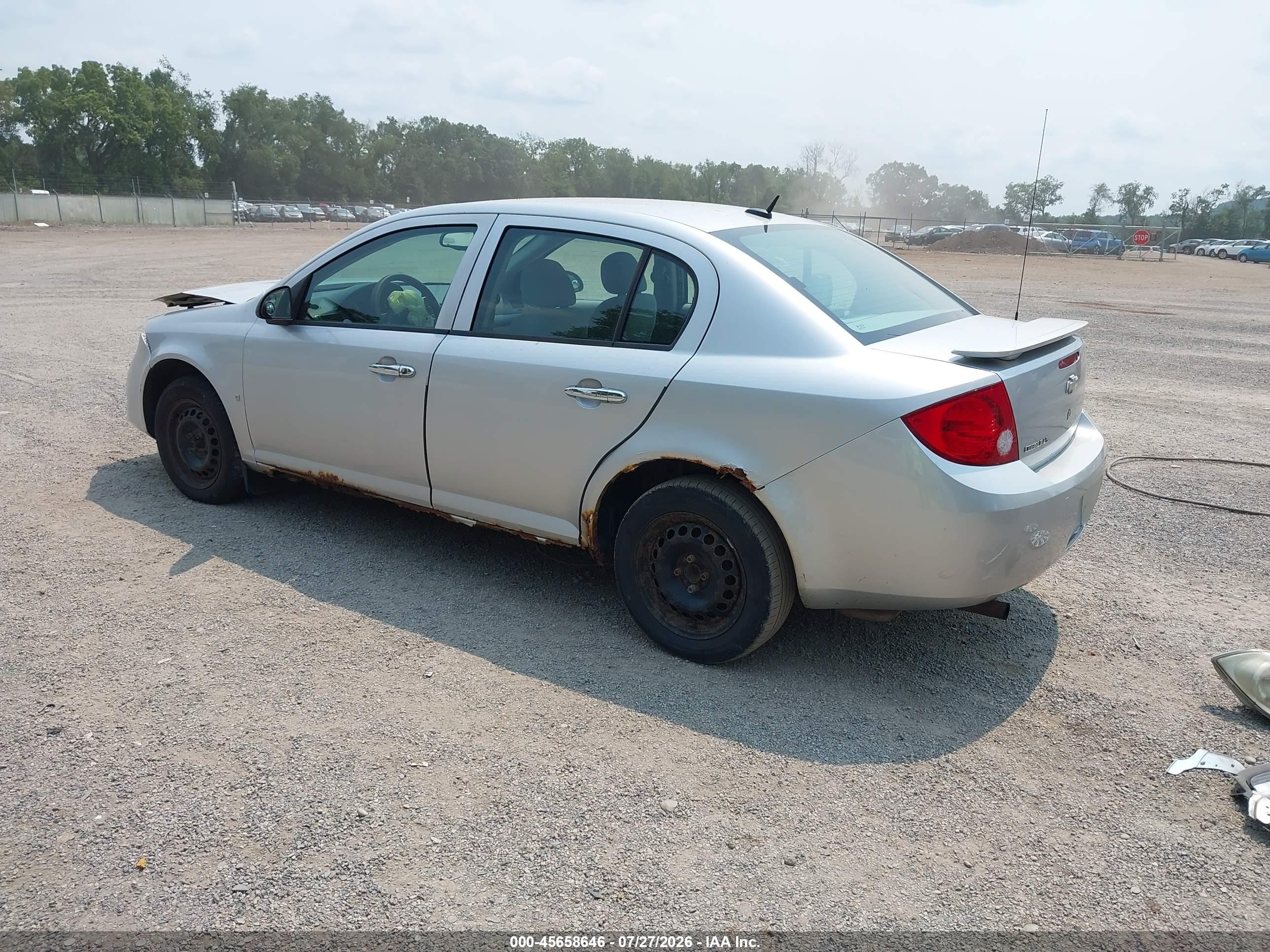 2009 Chevrolet Cobalt Ls Silver vin: 1G1AS58H797189734