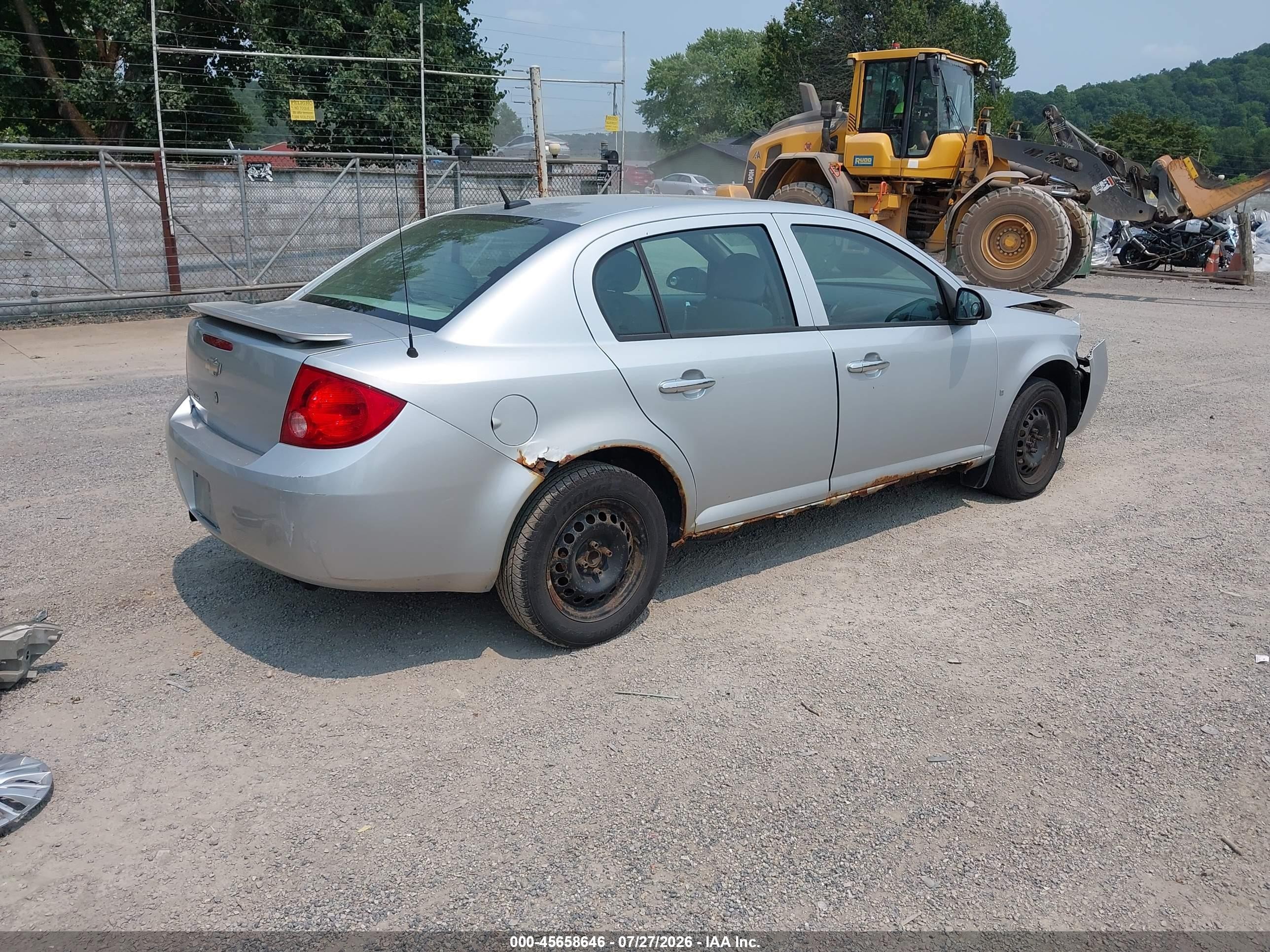 2009 Chevrolet Cobalt Ls Silver vin: 1G1AS58H797189734