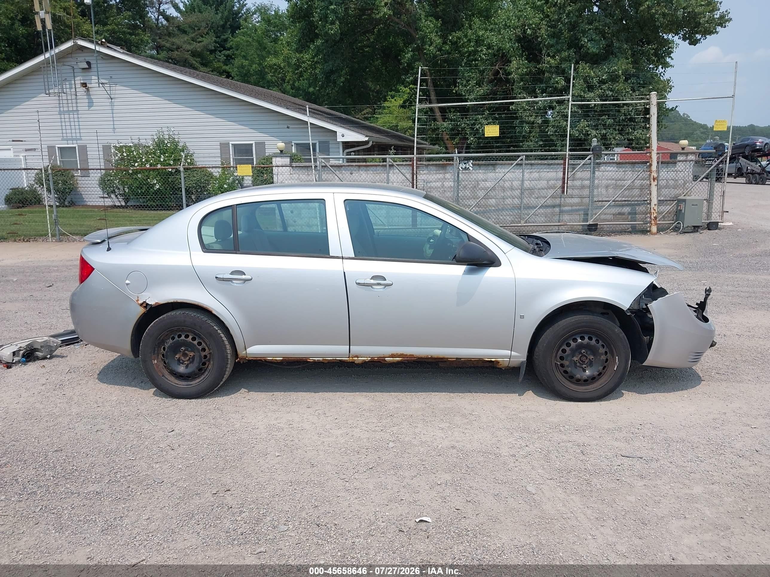 2009 Chevrolet Cobalt Ls Silver vin: 1G1AS58H797189734