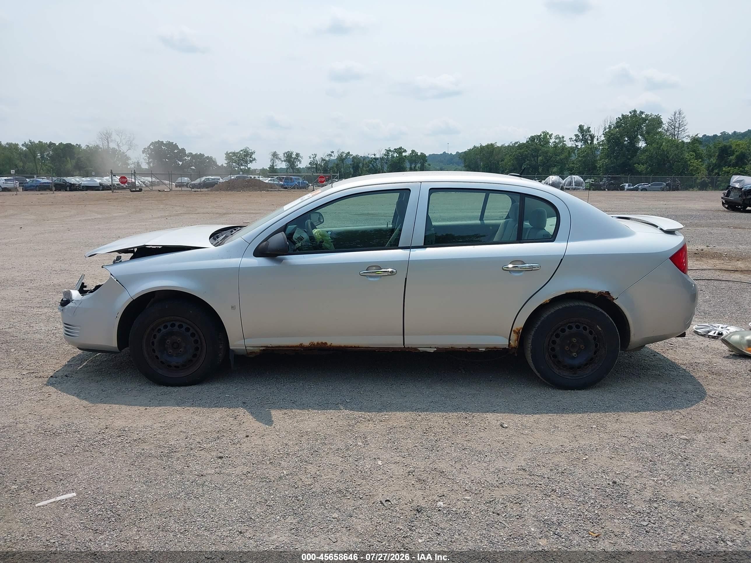 2009 Chevrolet Cobalt Ls Silver vin: 1G1AS58H797189734