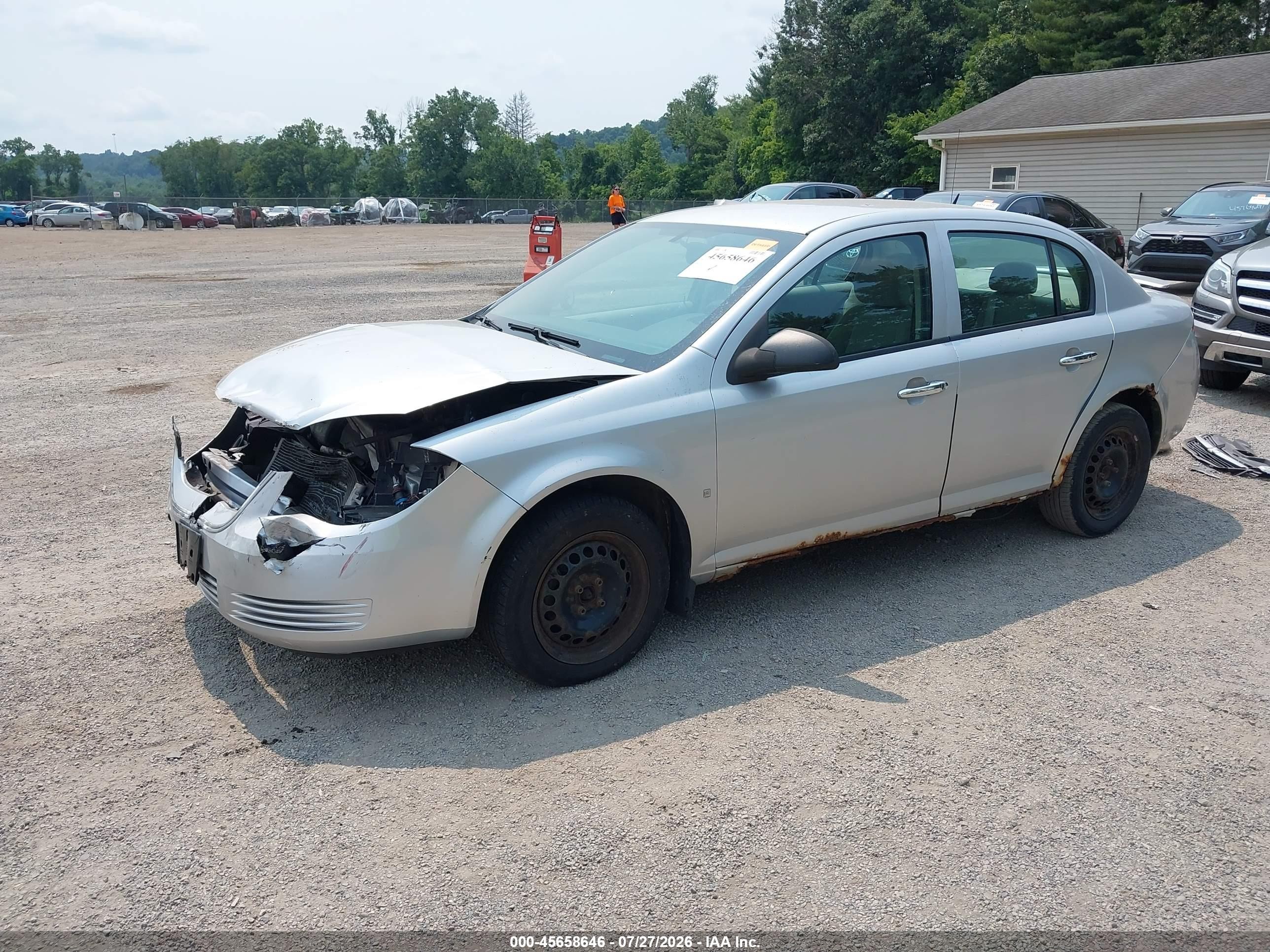 2009 Chevrolet Cobalt Ls Silver vin: 1G1AS58H797189734