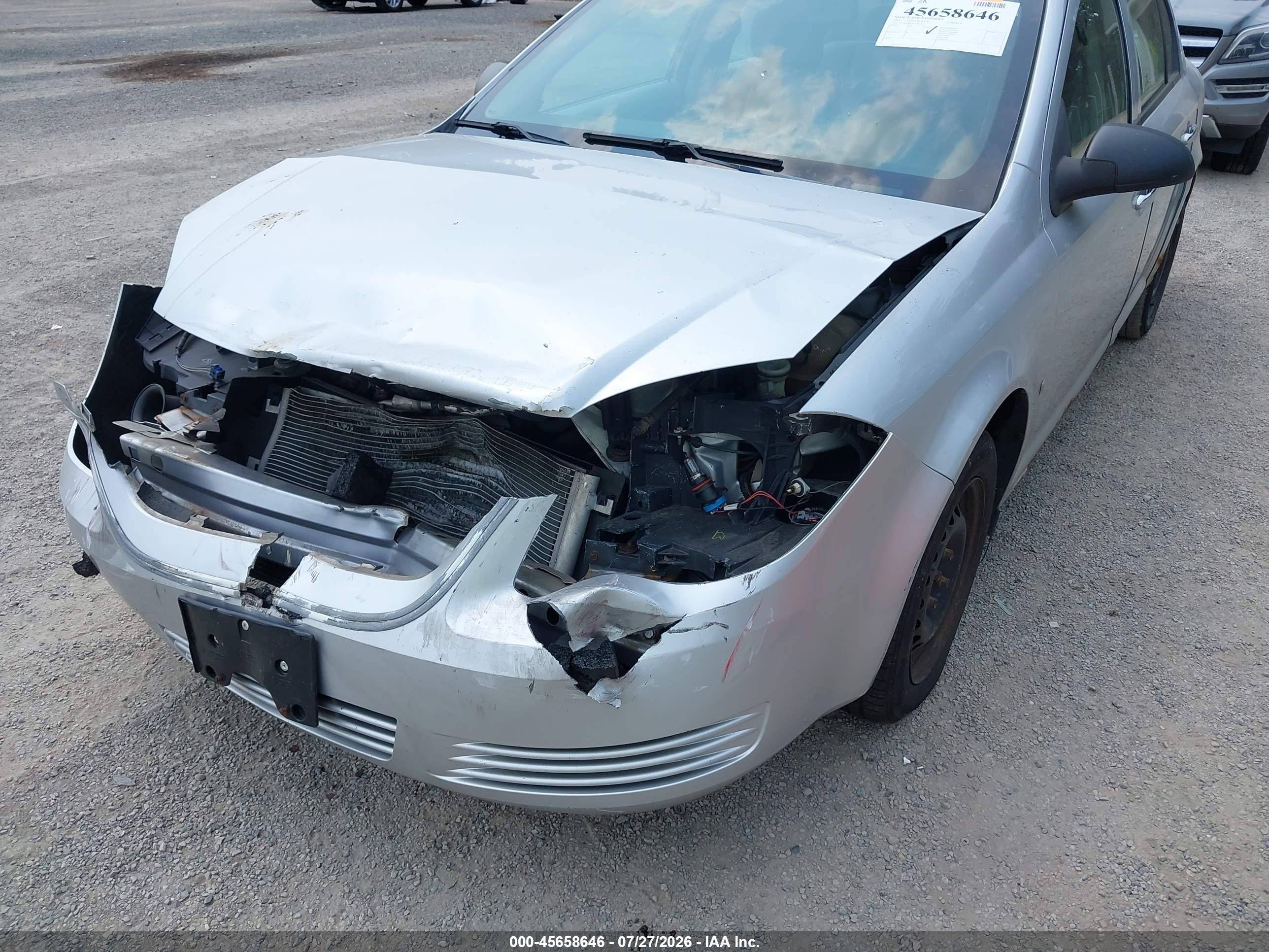 2009 Chevrolet Cobalt Ls Silver vin: 1G1AS58H797189734