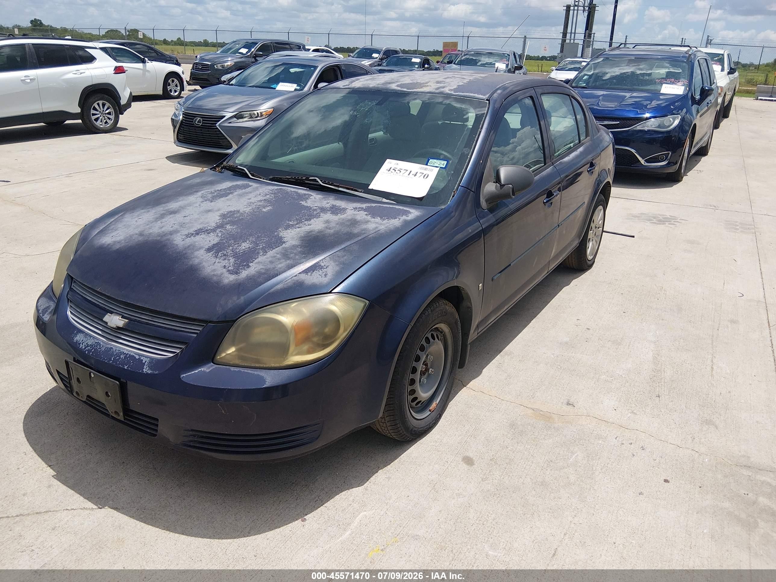 2009 Chevrolet Cobalt Ls Синий vin: 1G1AS58H897150344