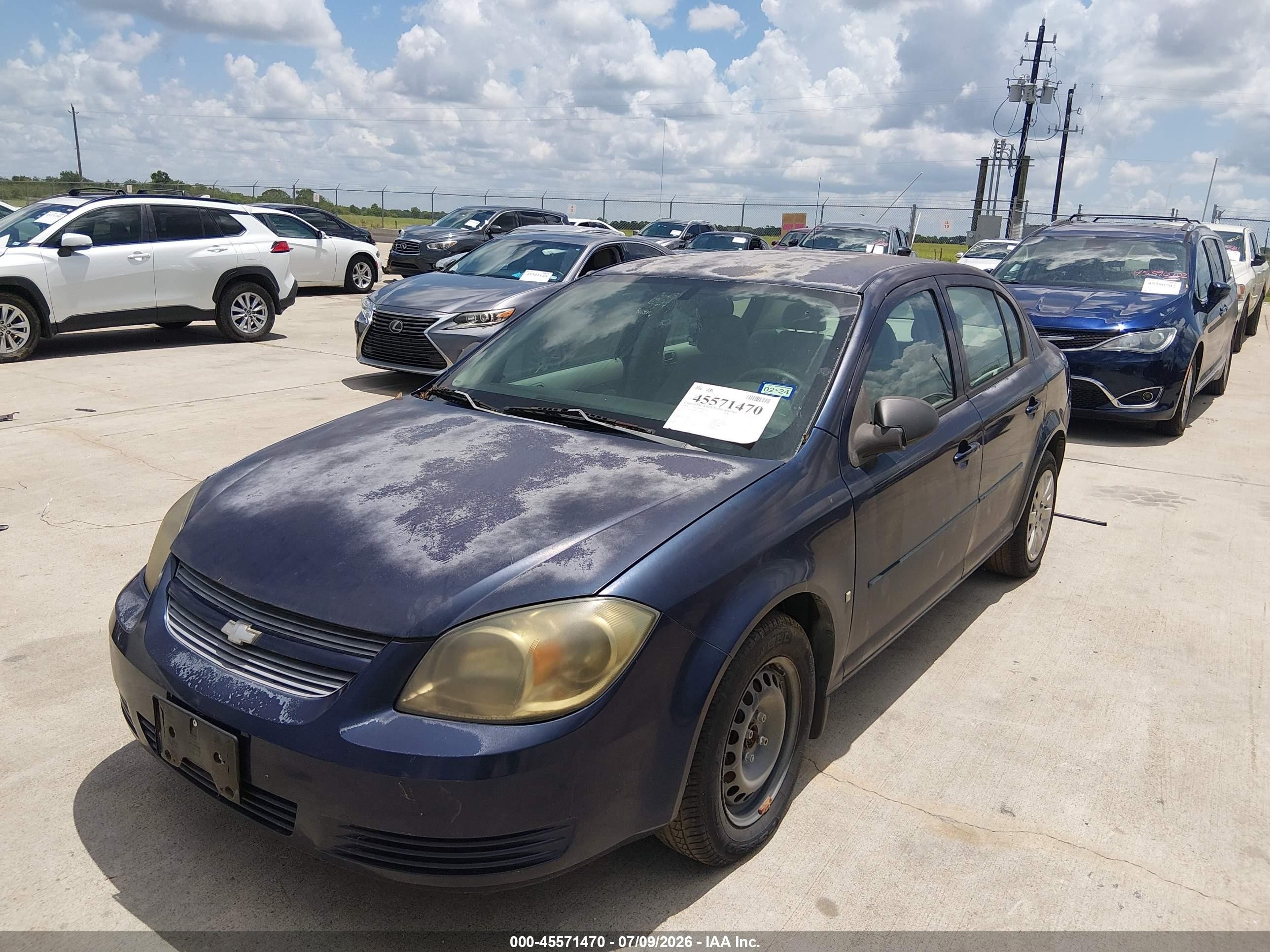 2009 Chevrolet Cobalt Ls Синий vin: 1G1AS58H897150344
