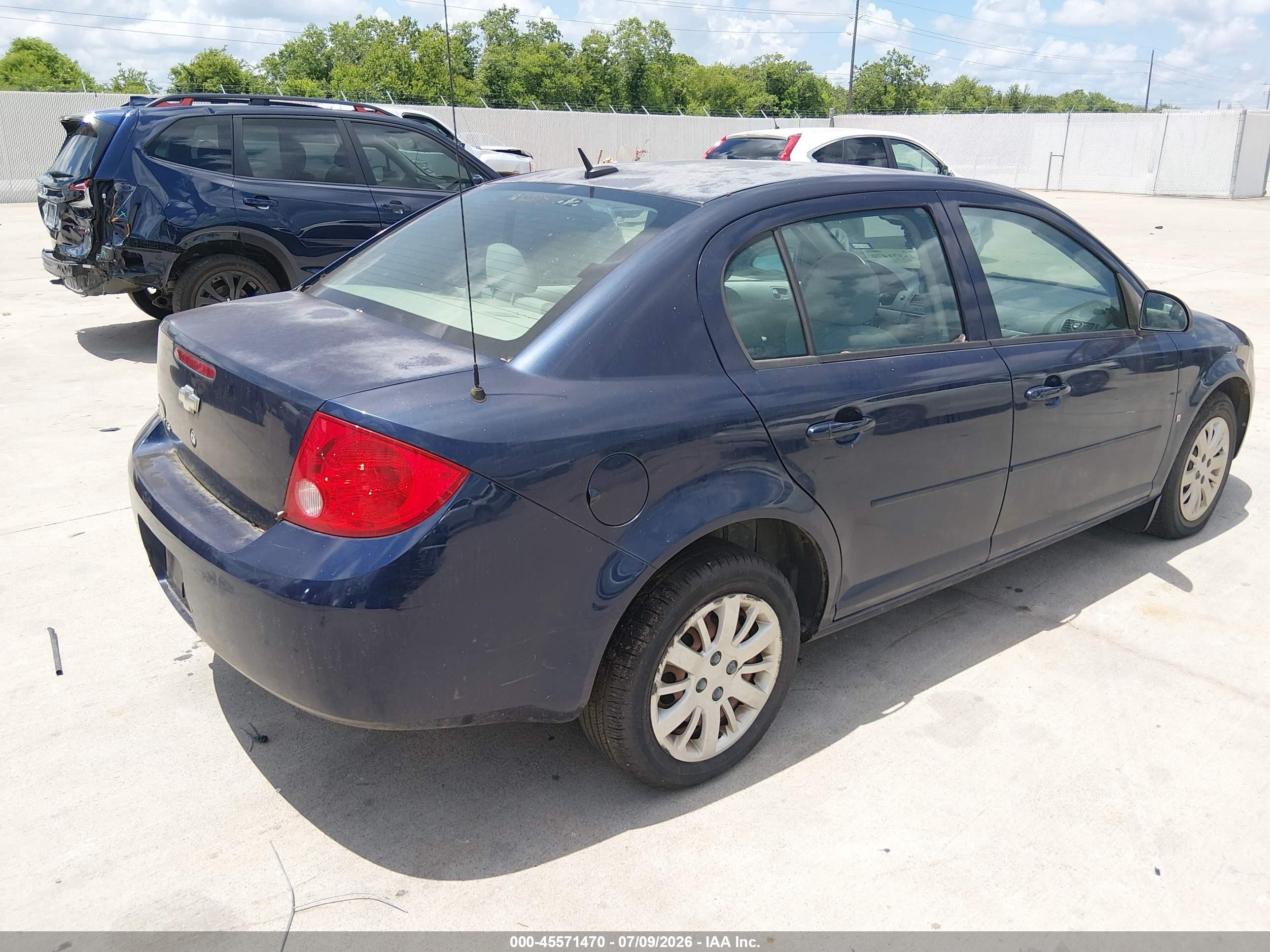 2009 Chevrolet Cobalt Ls Синий vin: 1G1AS58H897150344