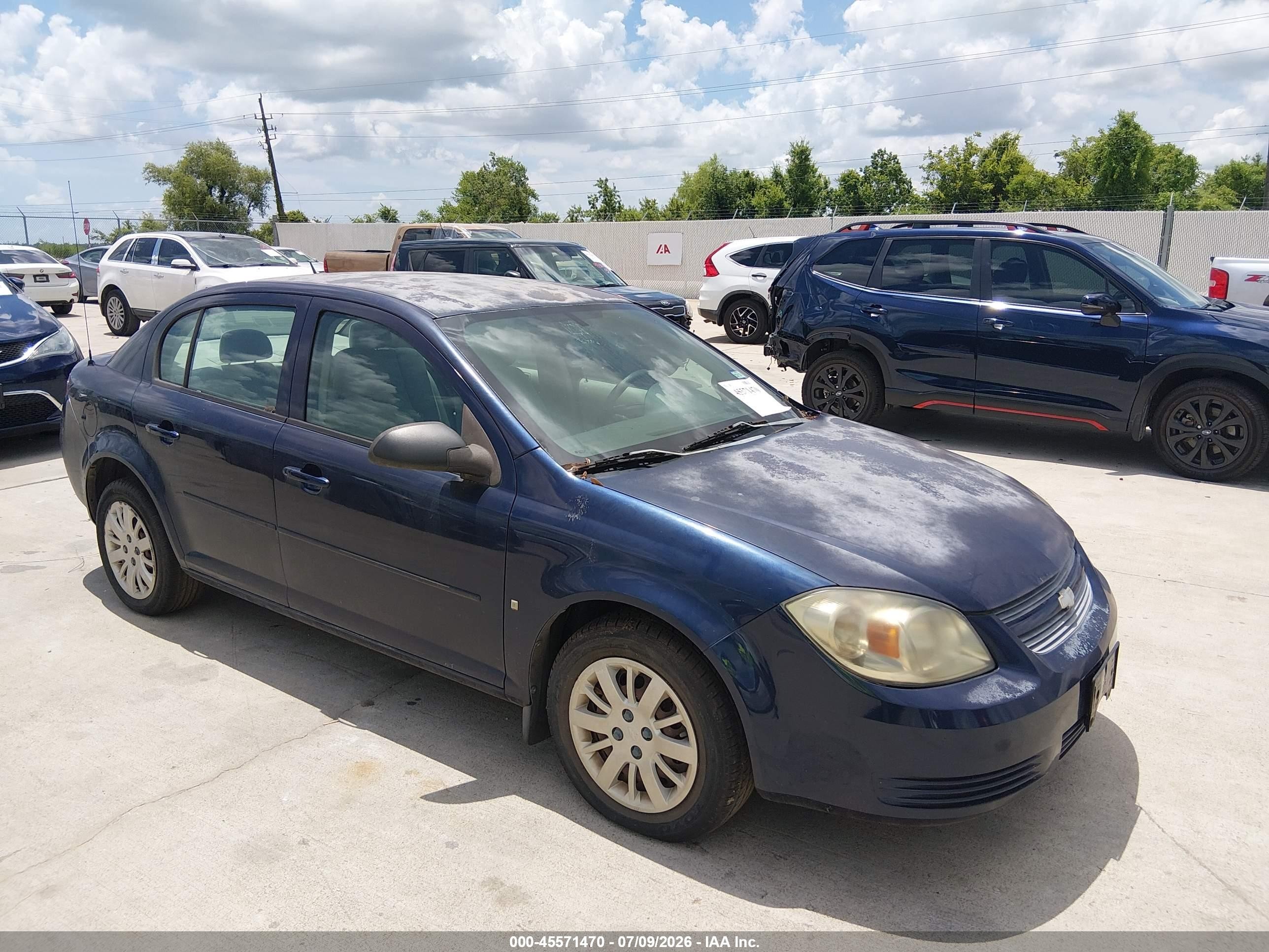 2009 Chevrolet Cobalt Ls Синий vin: 1G1AS58H897150344