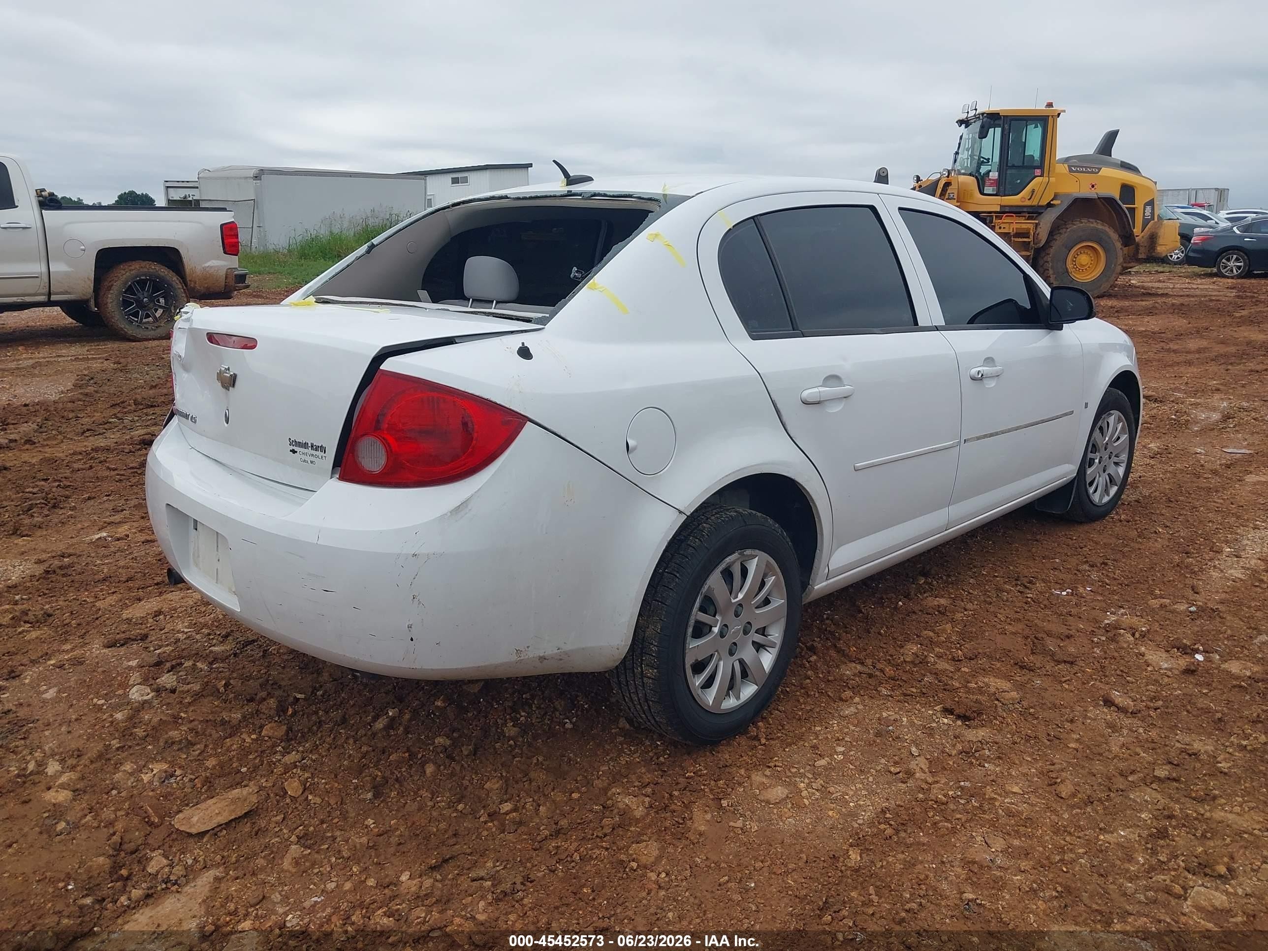 2009 Chevrolet Cobalt Ls White vin: 1G1AS58H897190147