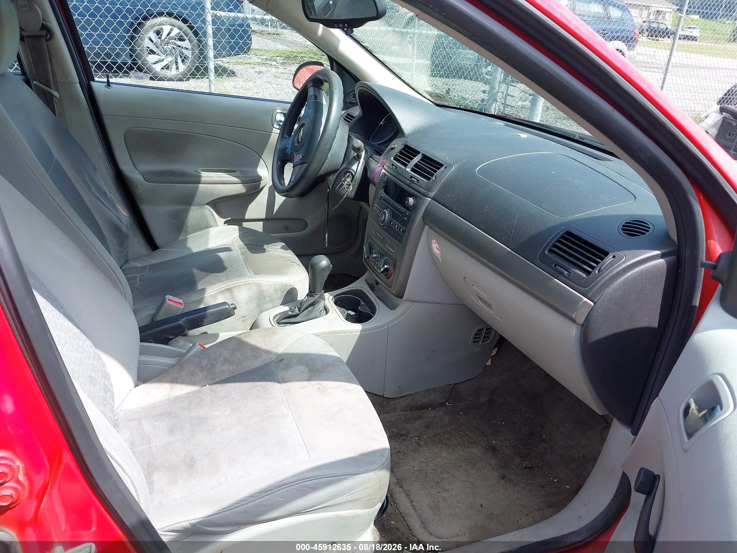 2009 Chevrolet Cobalt Ls Red vin: 1G1AS58H997209062
