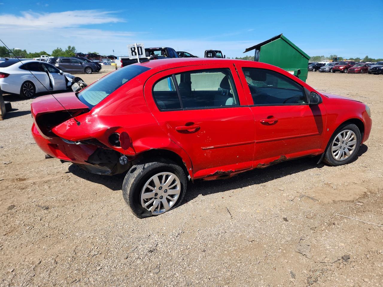 2009 Chevrolet Cobalt Ls Red vin: 1G1AS58H997245687