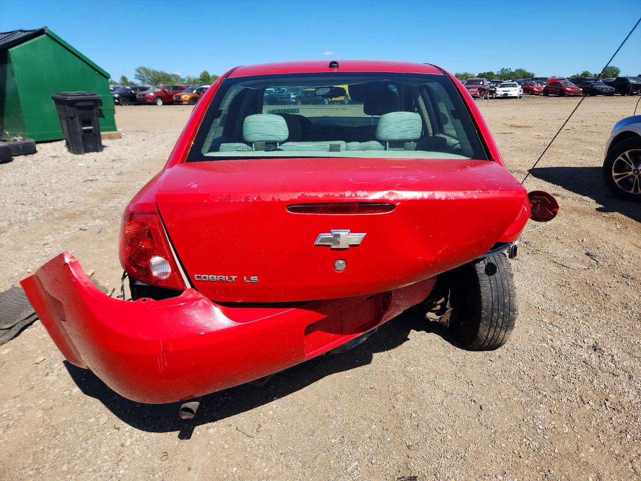2009 Chevrolet Cobalt Ls Red vin: 1G1AS58H997245687