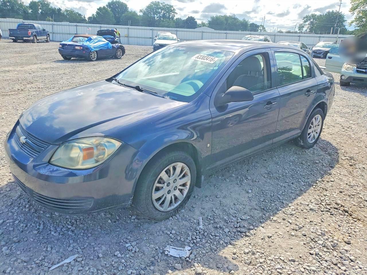 2009 Chevrolet Cobalt Ls Синий vin: 1G1AS58HX97242684
