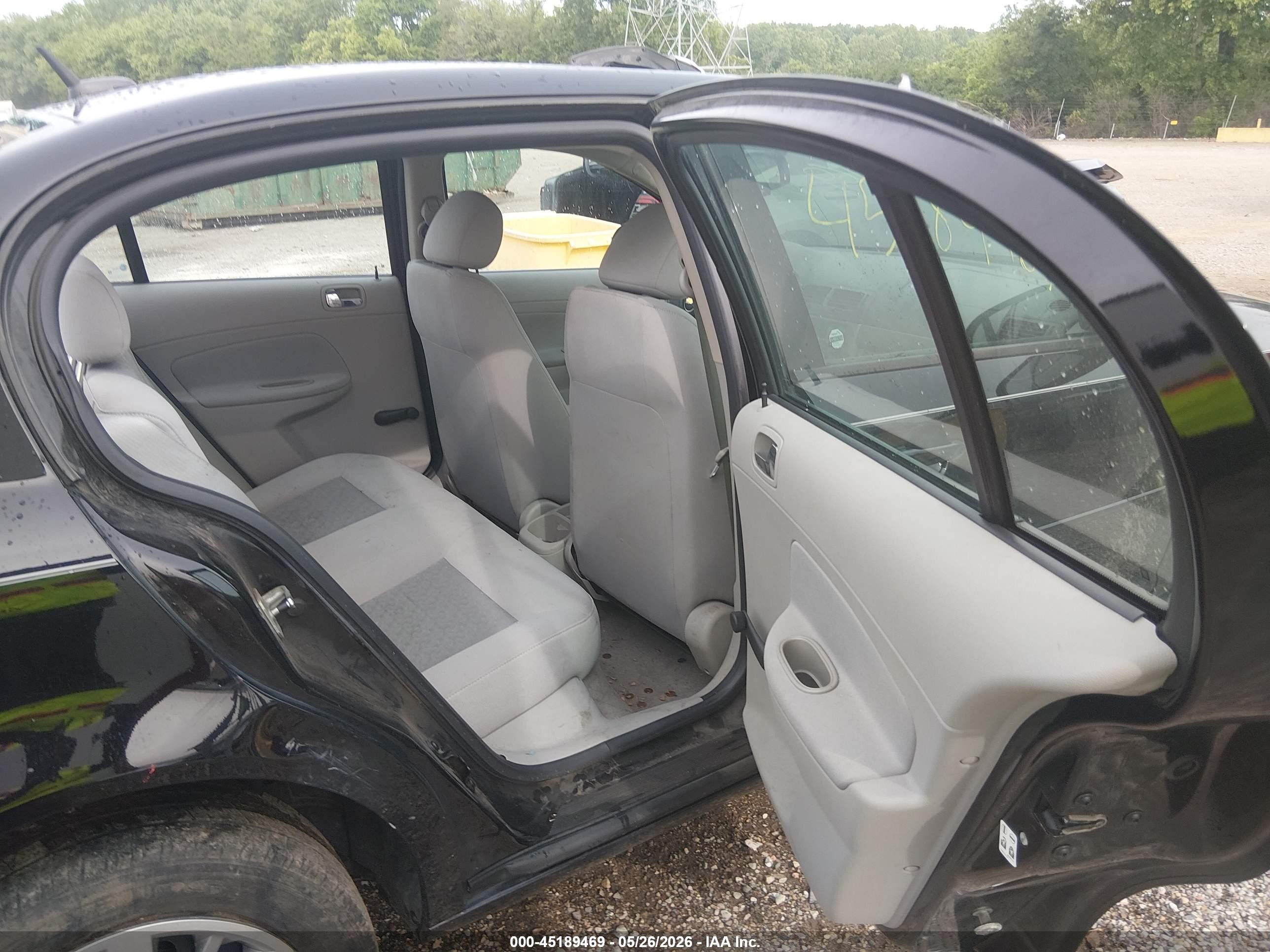 2009 Chevrolet Cobalt Ls Black vin: 1G1AS58HX97292839