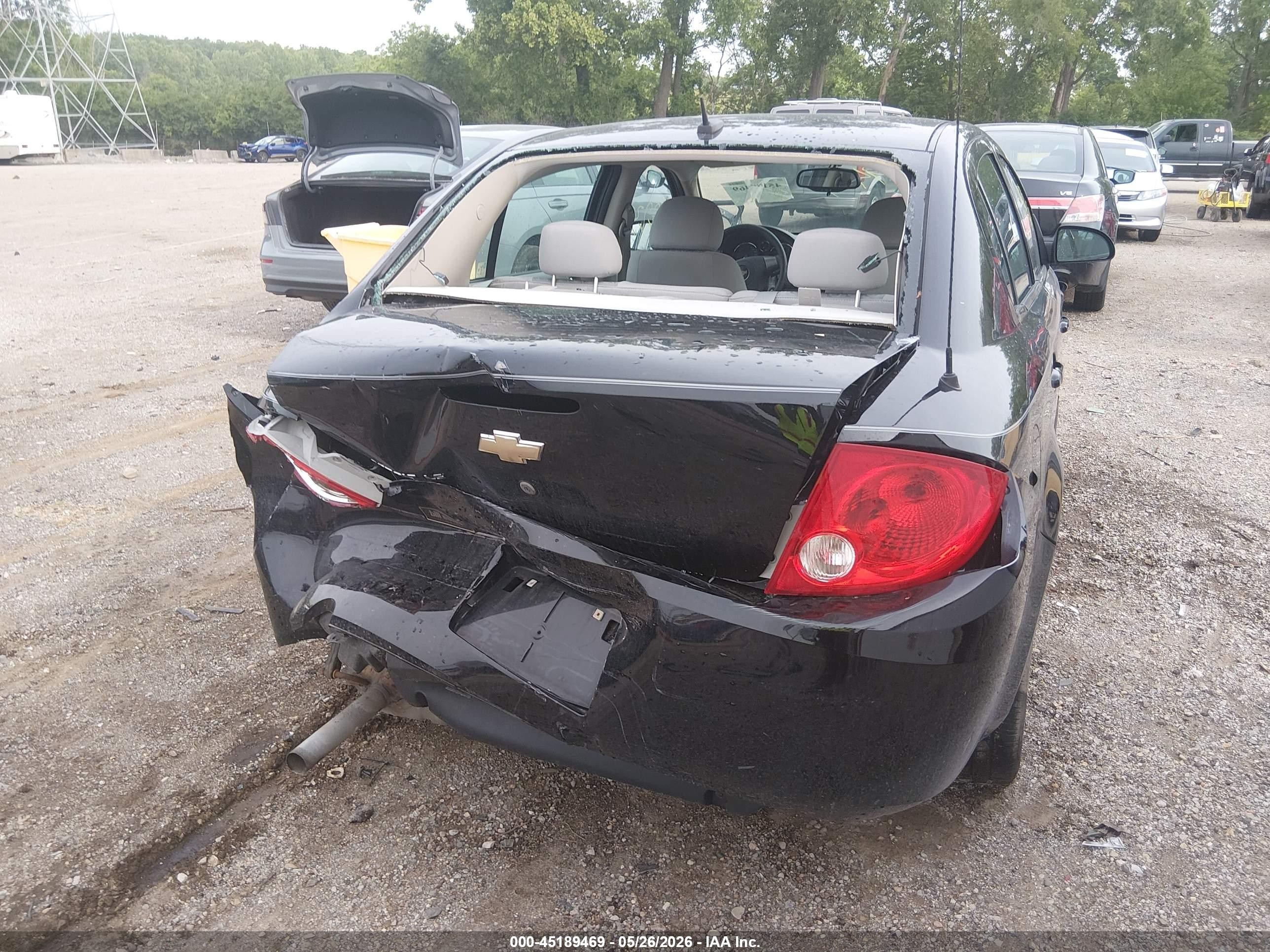 2009 Chevrolet Cobalt Ls Black vin: 1G1AS58HX97292839