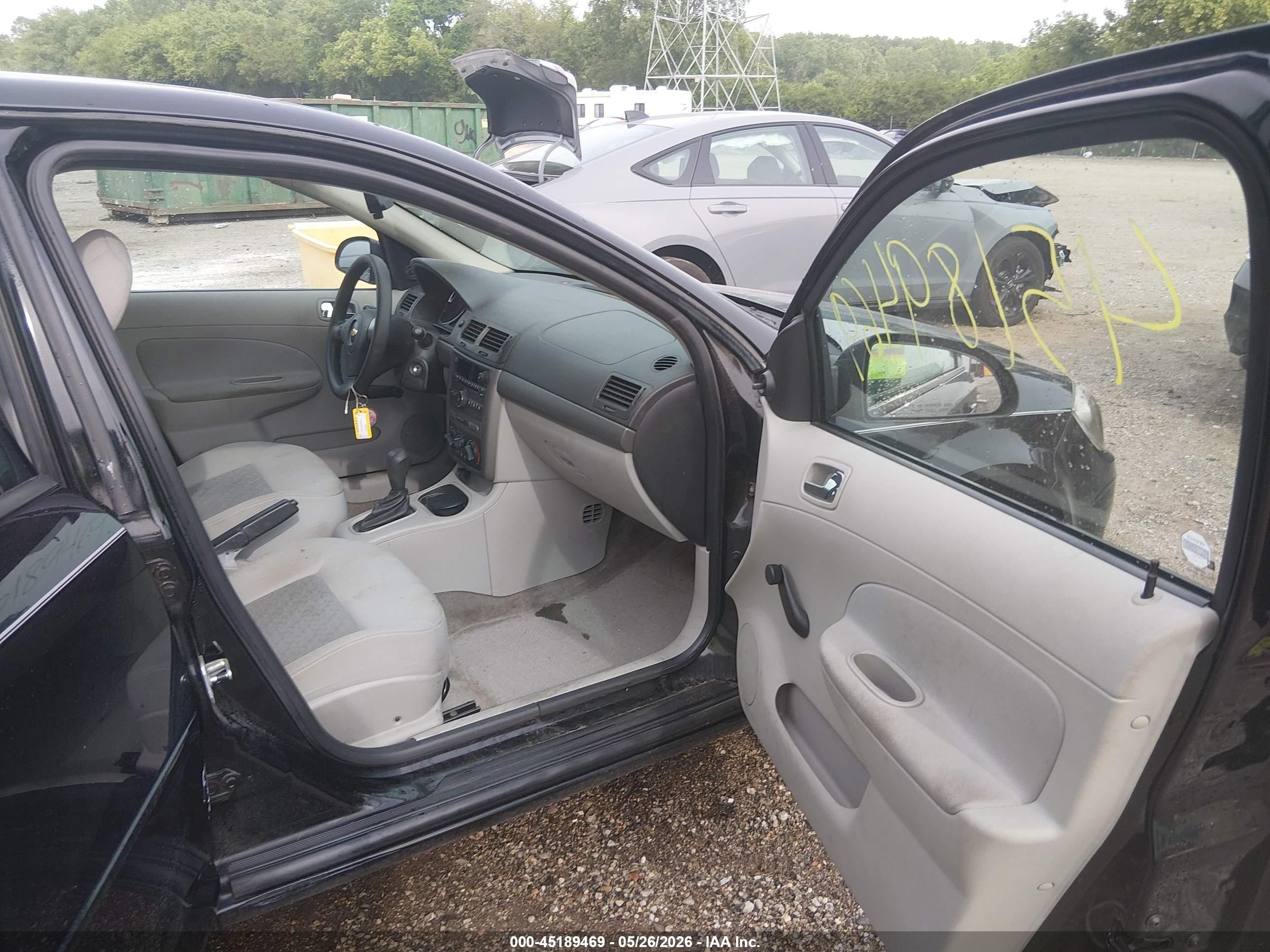 2009 Chevrolet Cobalt Ls Black vin: 1G1AS58HX97292839