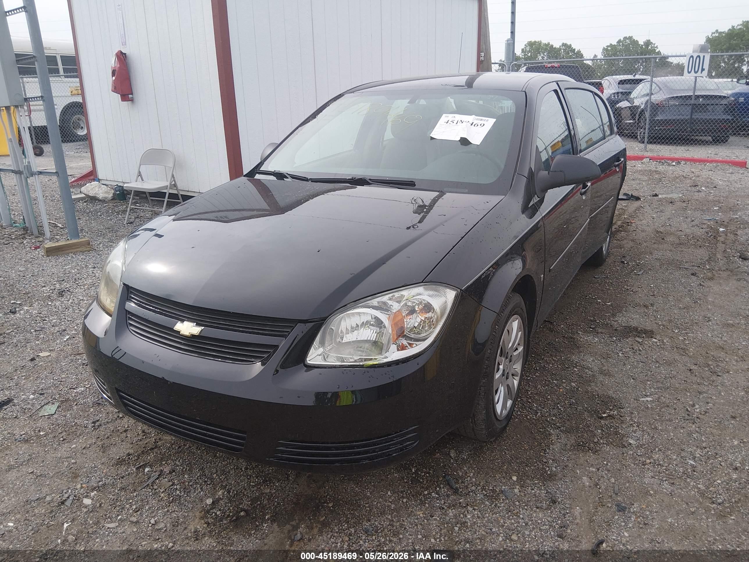 2009 Chevrolet Cobalt Ls Black vin: 1G1AS58HX97292839