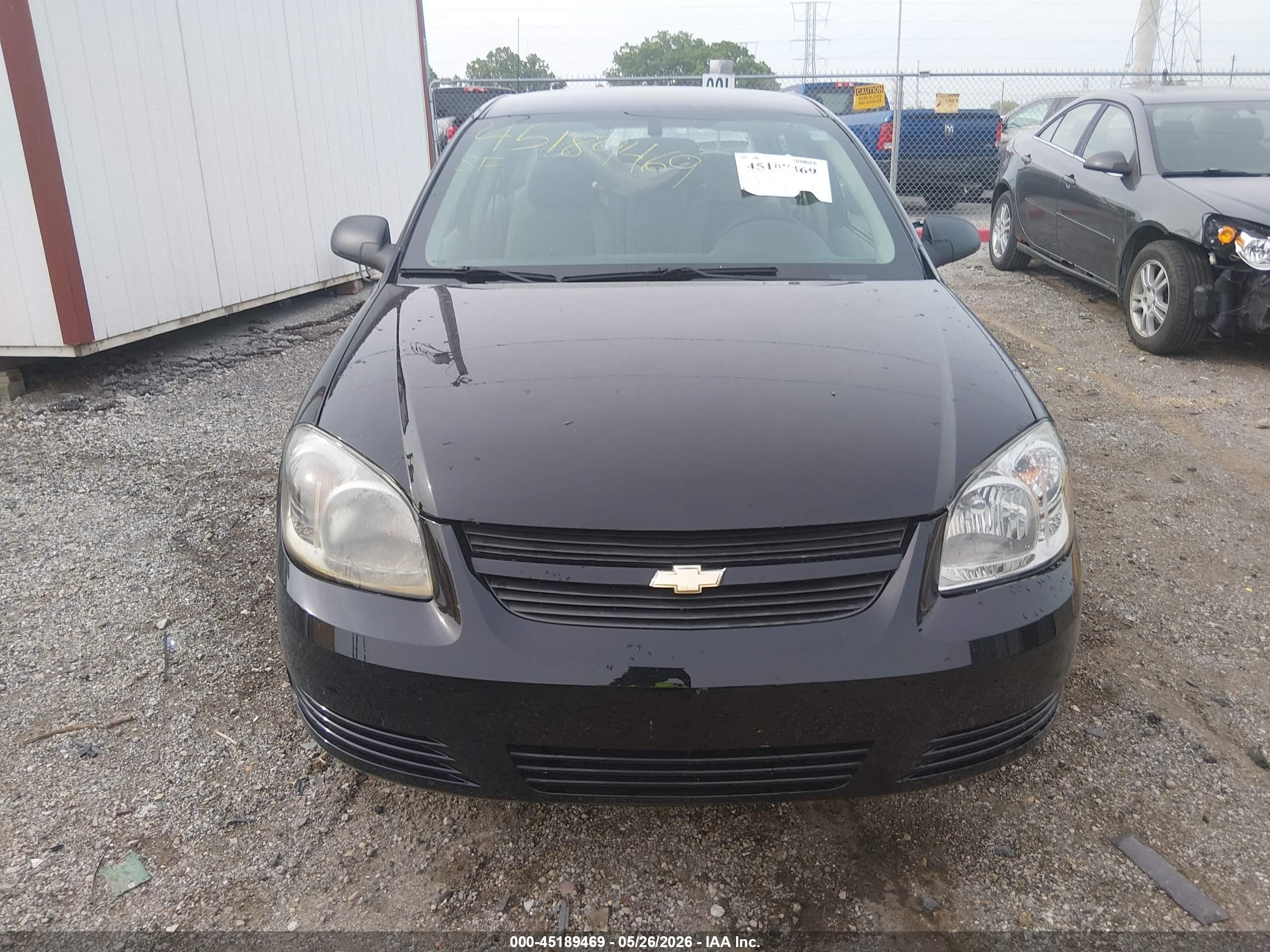 2009 Chevrolet Cobalt Ls Black vin: 1G1AS58HX97292839