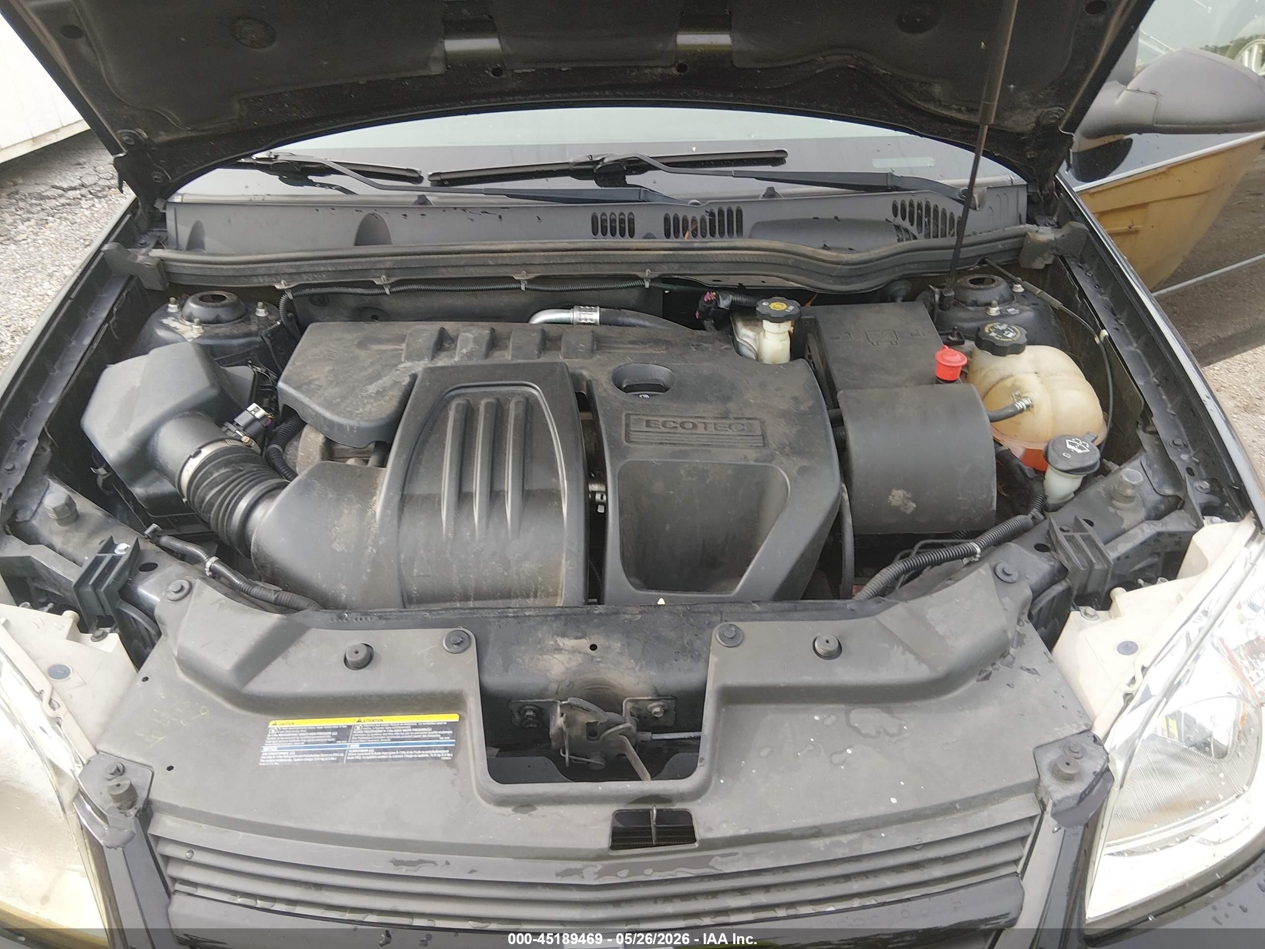 2009 Chevrolet Cobalt Ls Black vin: 1G1AS58HX97292839
