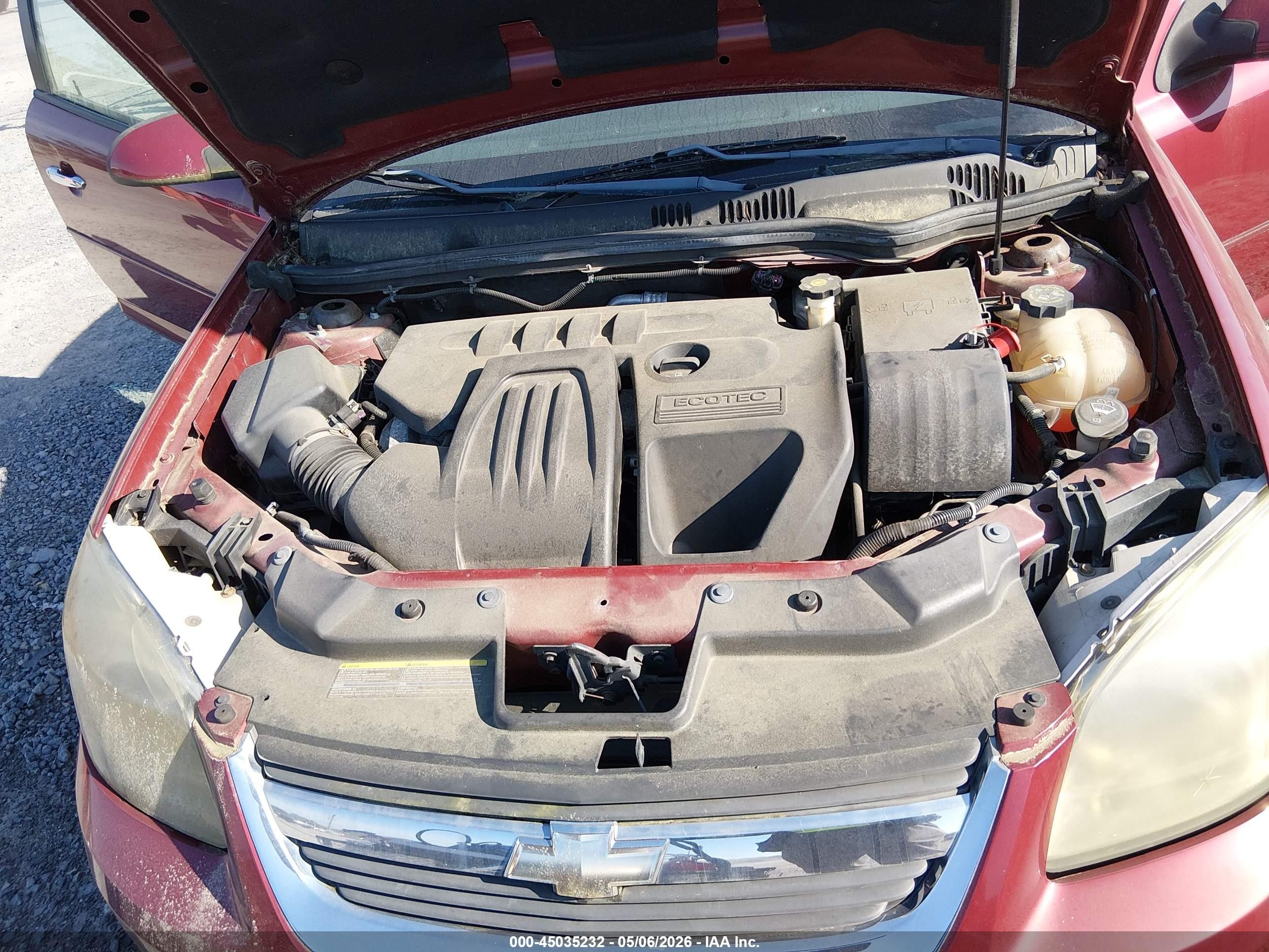 2009 Chevrolet Cobalt Lt Burgundy vin: 1G1AT18H097126108