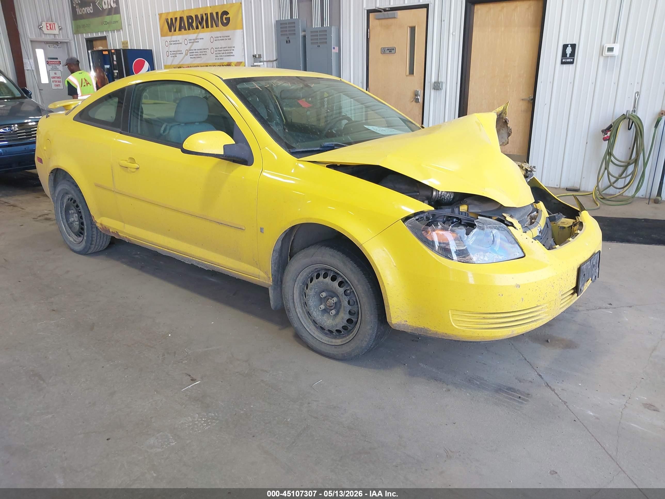 2009 Chevrolet Cobalt Lt Yellow vin: 1G1AT18H097186356