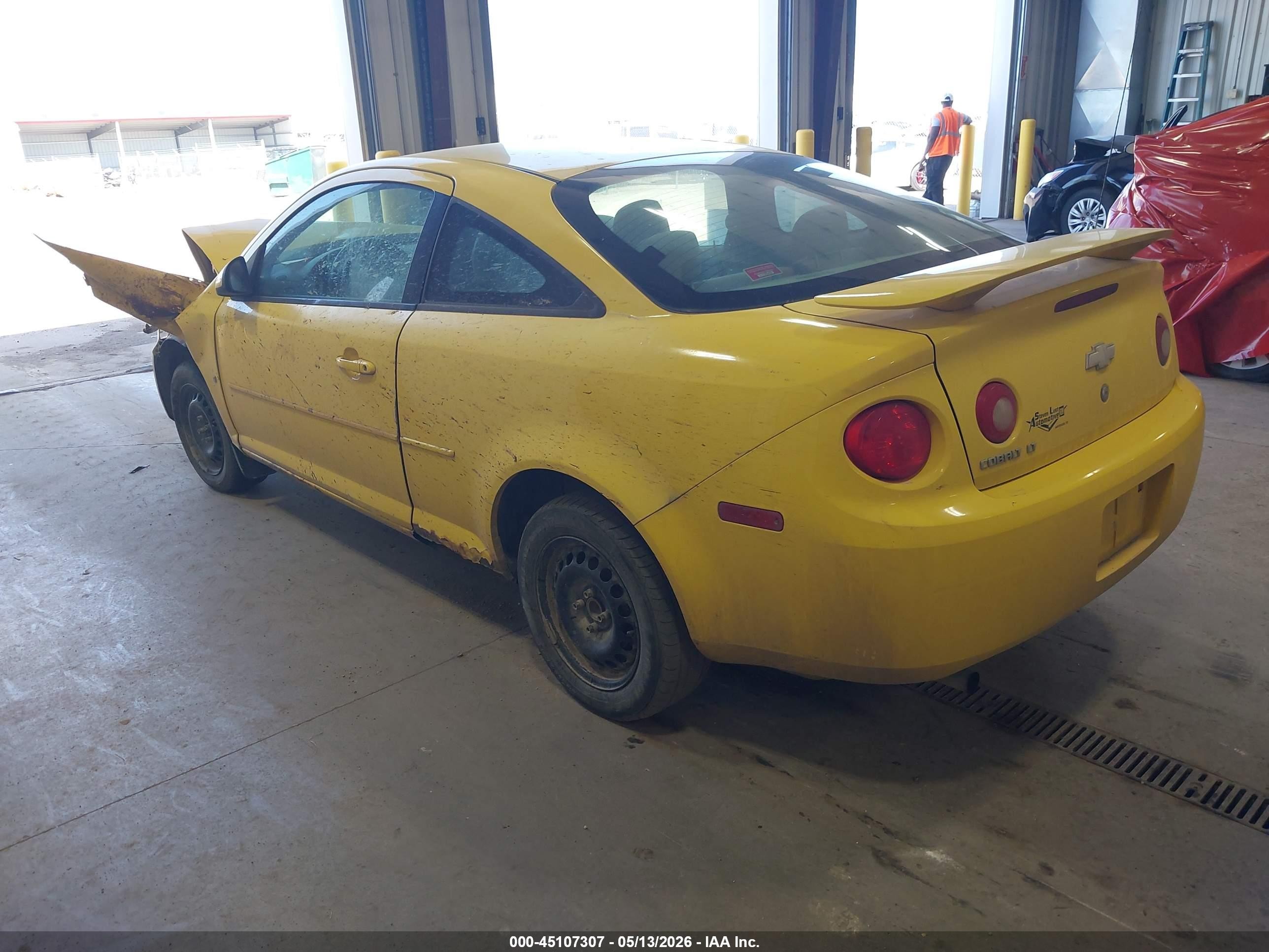 2009 Chevrolet Cobalt Lt Yellow vin: 1G1AT18H097186356