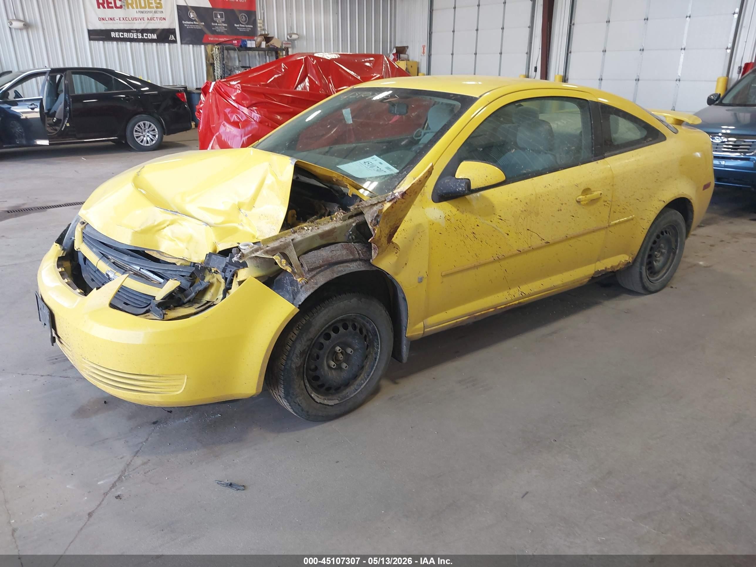2009 Chevrolet Cobalt Lt Yellow vin: 1G1AT18H097186356