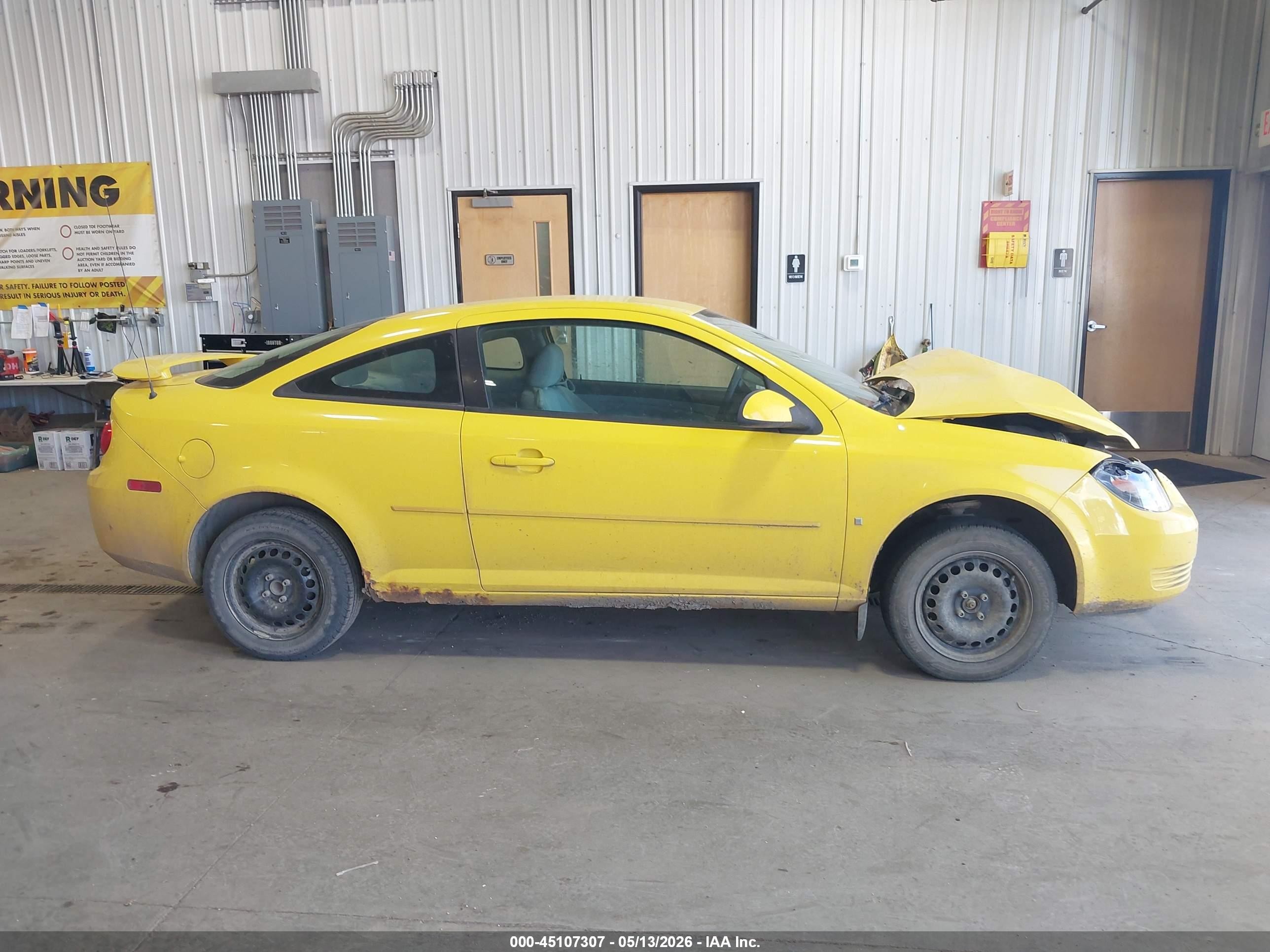 2009 Chevrolet Cobalt Lt Yellow vin: 1G1AT18H097186356