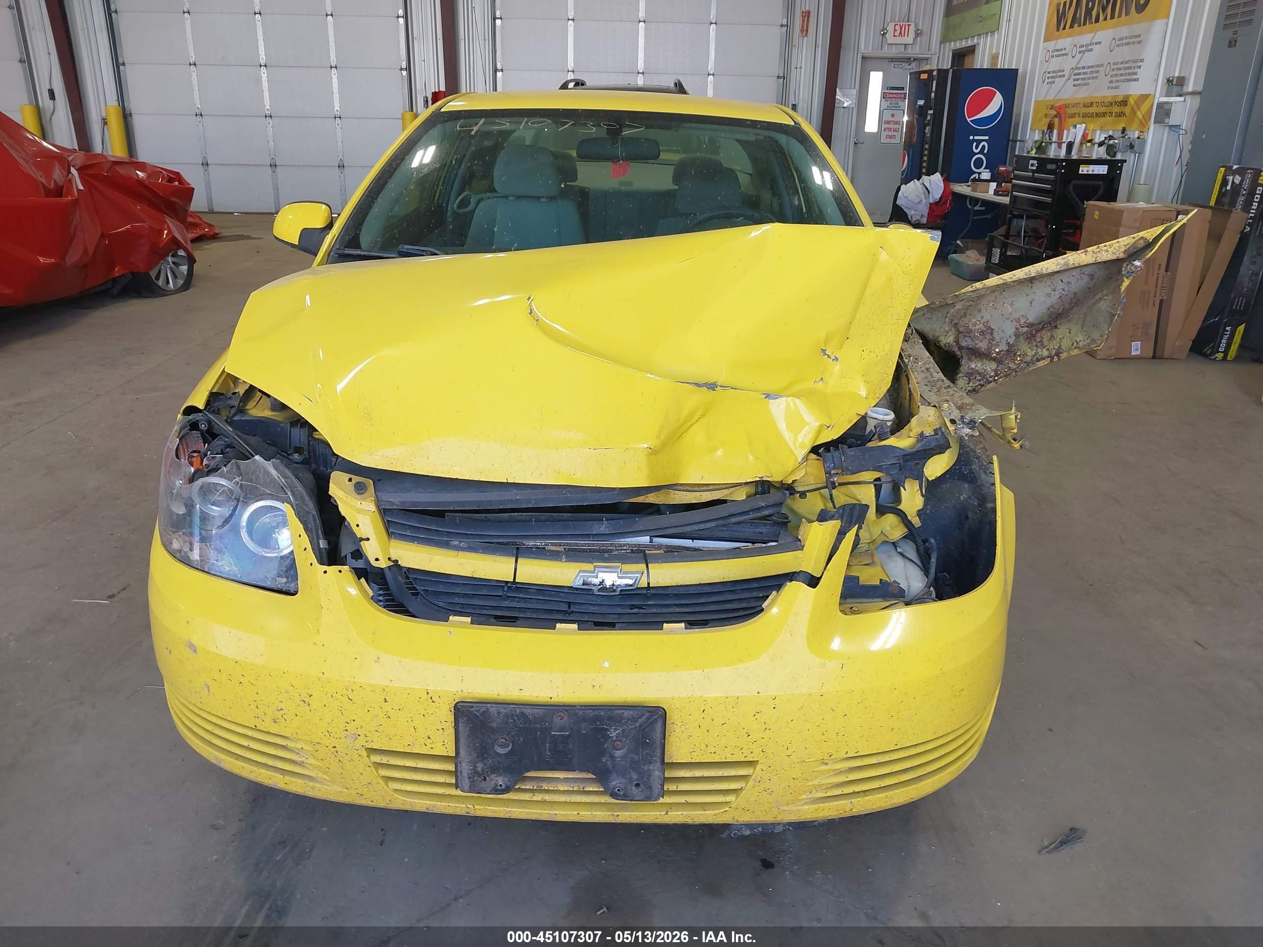 2009 Chevrolet Cobalt Lt Yellow vin: 1G1AT18H097186356
