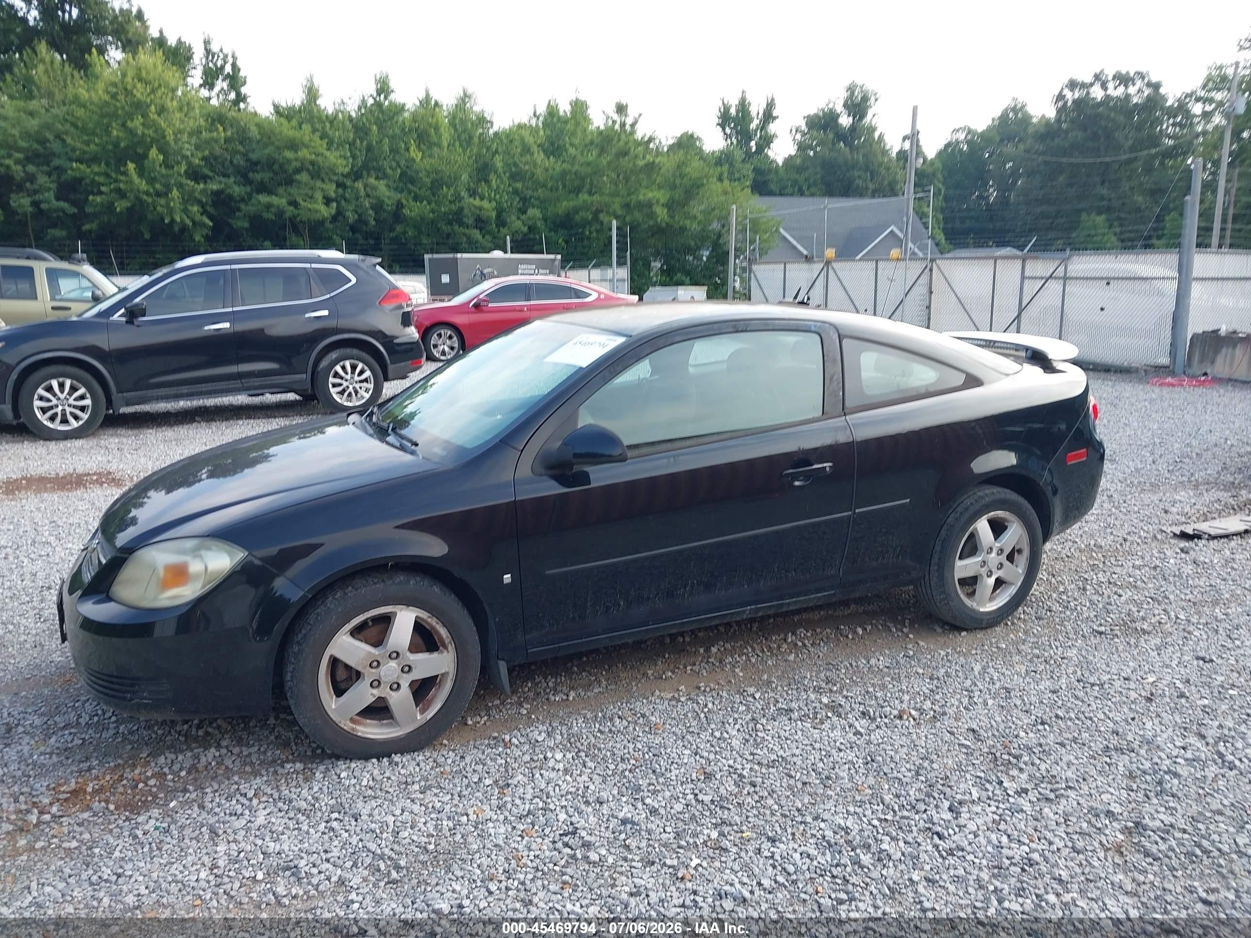 2009 Chevrolet Cobalt Lt Black vin: 1G1AT18H597259530